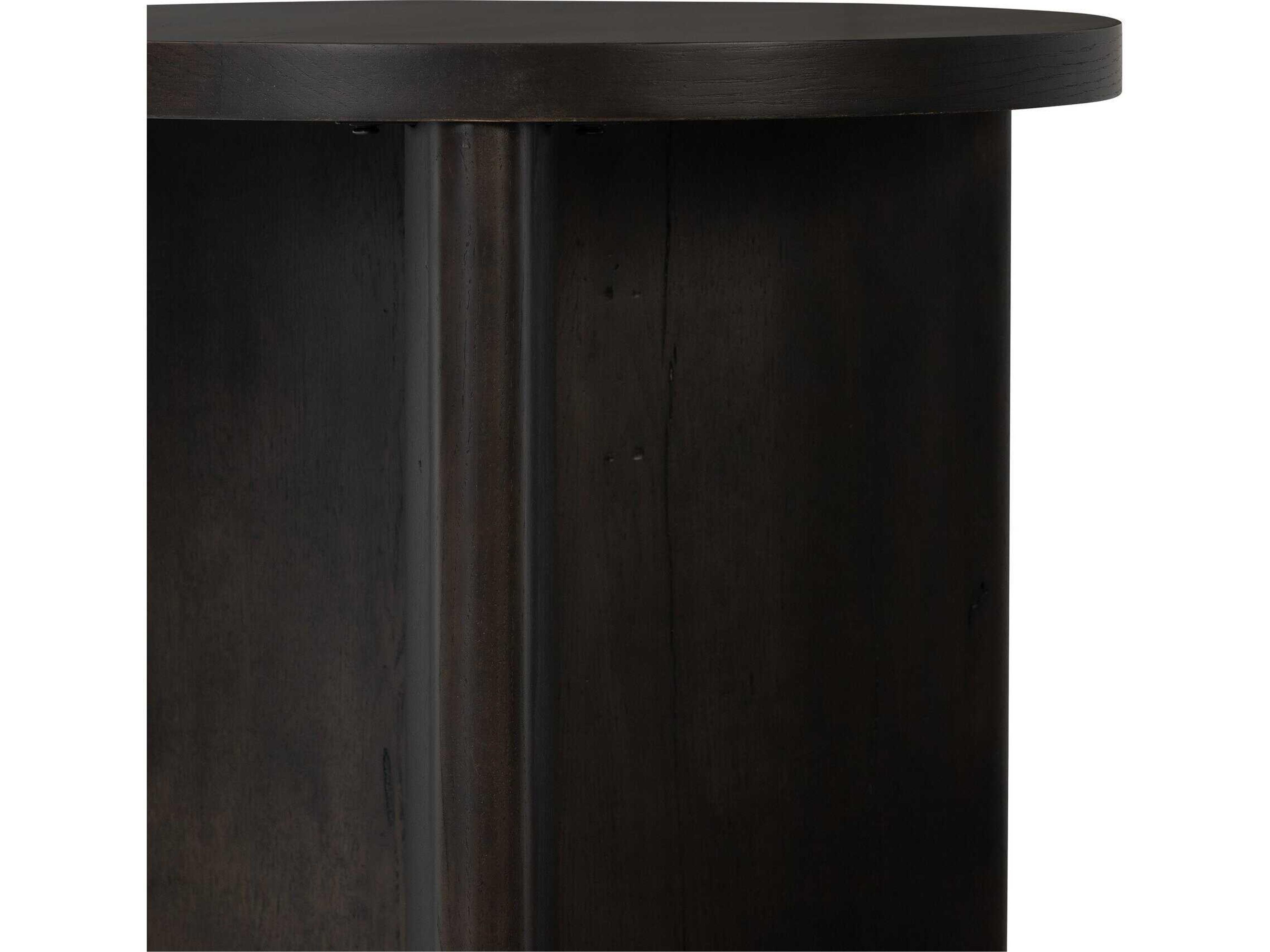 Four Hands Bina Toli Smoked Black Veneer End Table