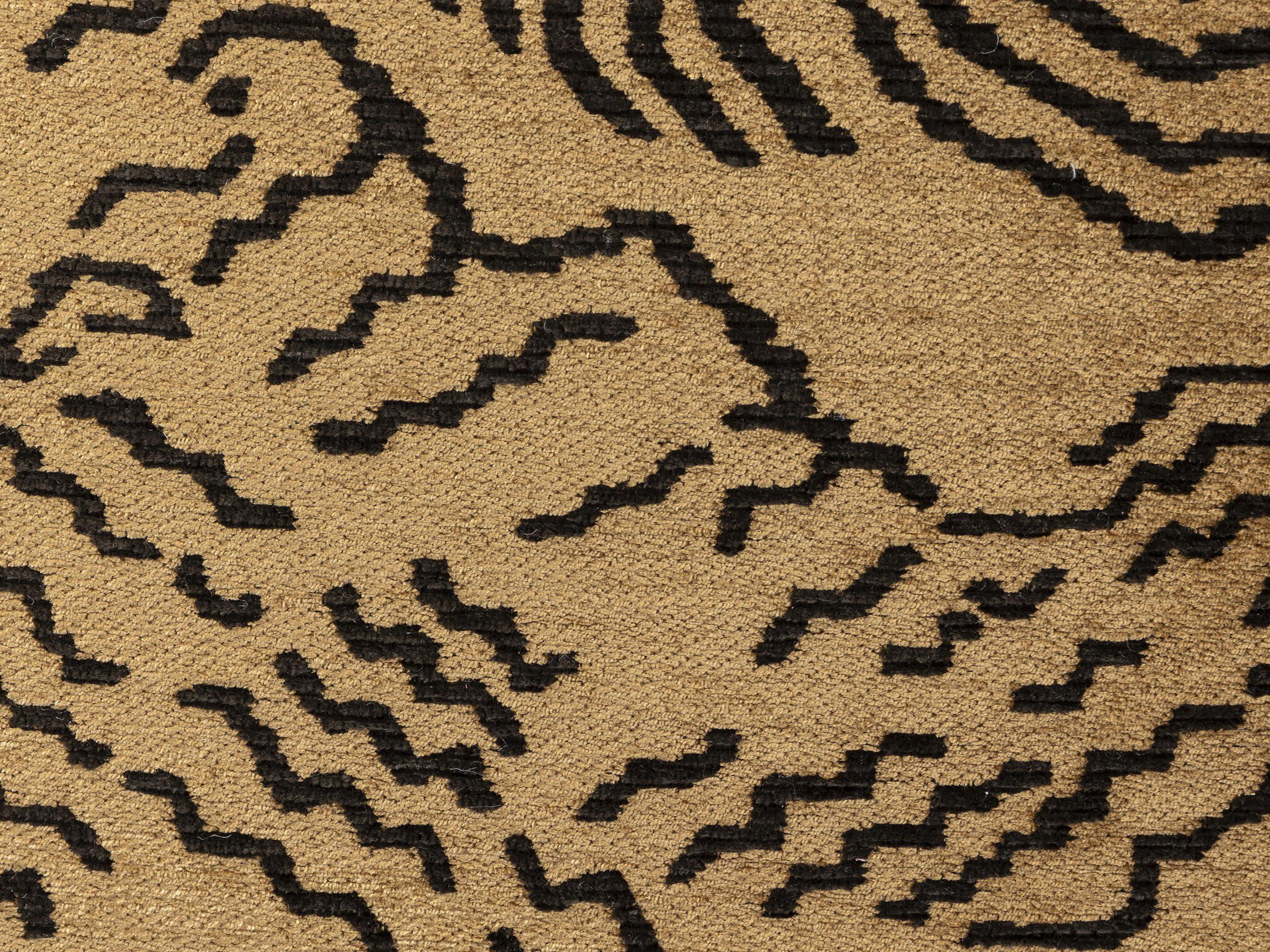 Luxecor Globetrotter Sinclair Balkan Ochre Upholstered Square Ottoman