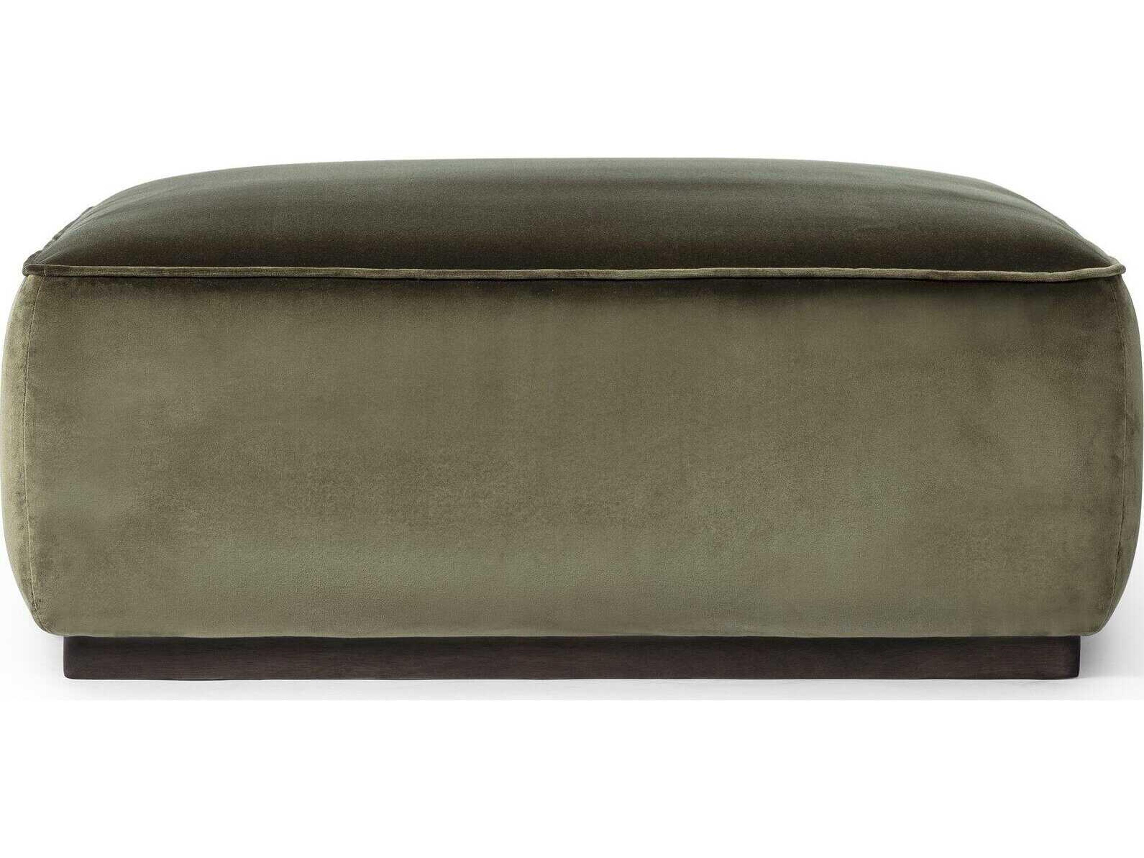 Globetrotter Sinclair Surrey Olive Upholstered Square Ottoman