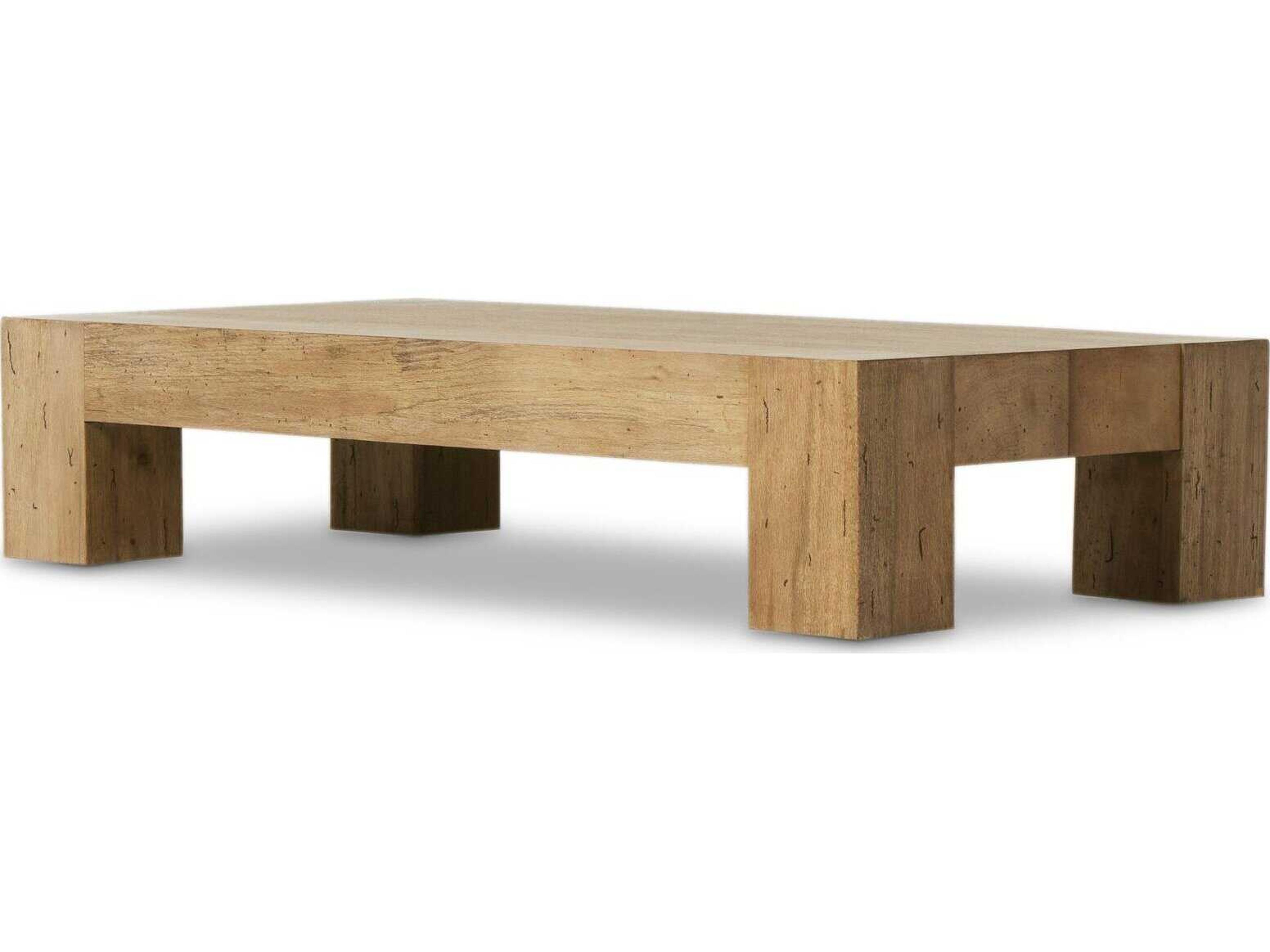 Abaso Rectangular Coffee Table Wesson Rustic Oak