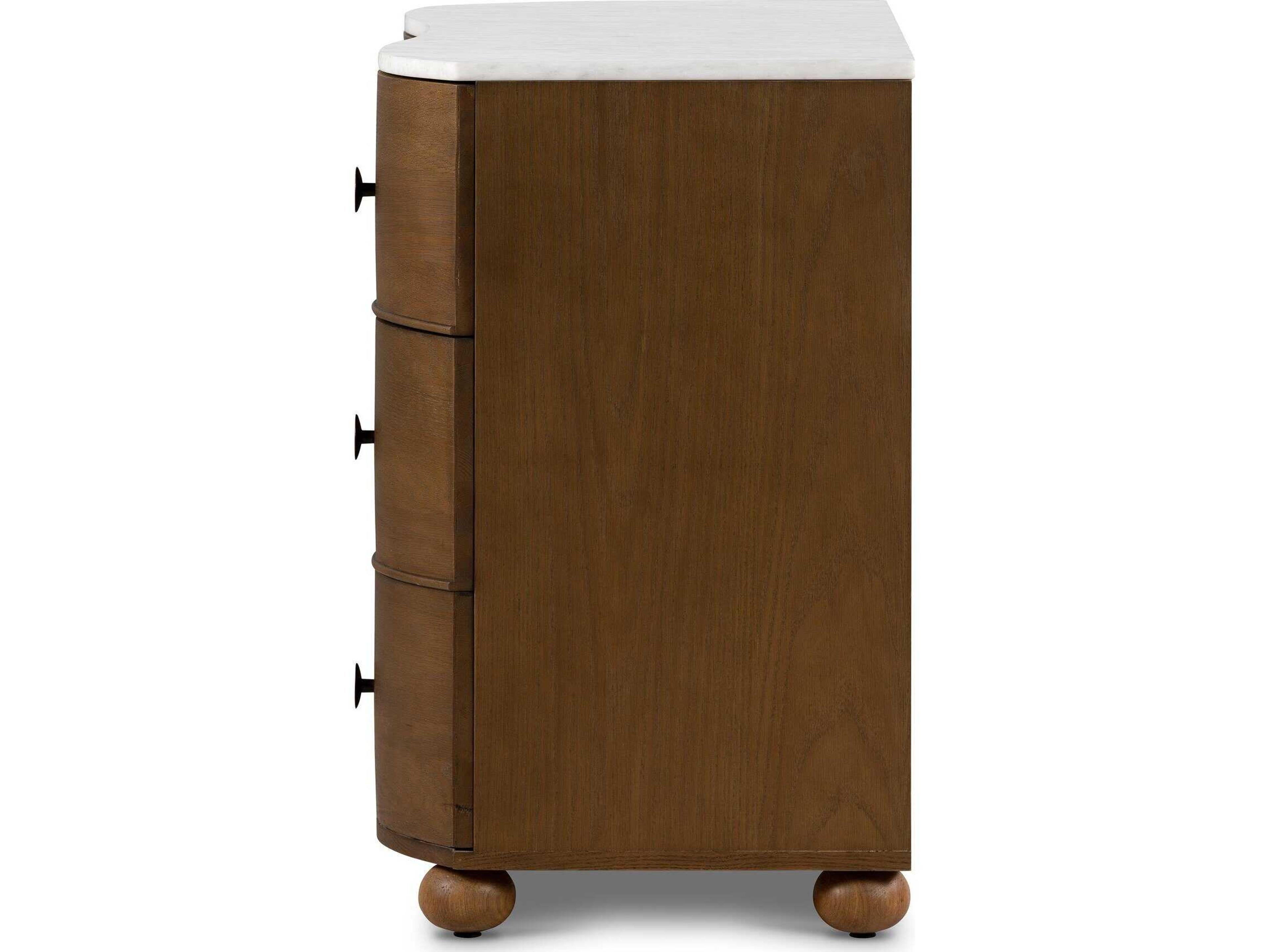 Four Hands Collins Brown Oak Wood Accent Chest