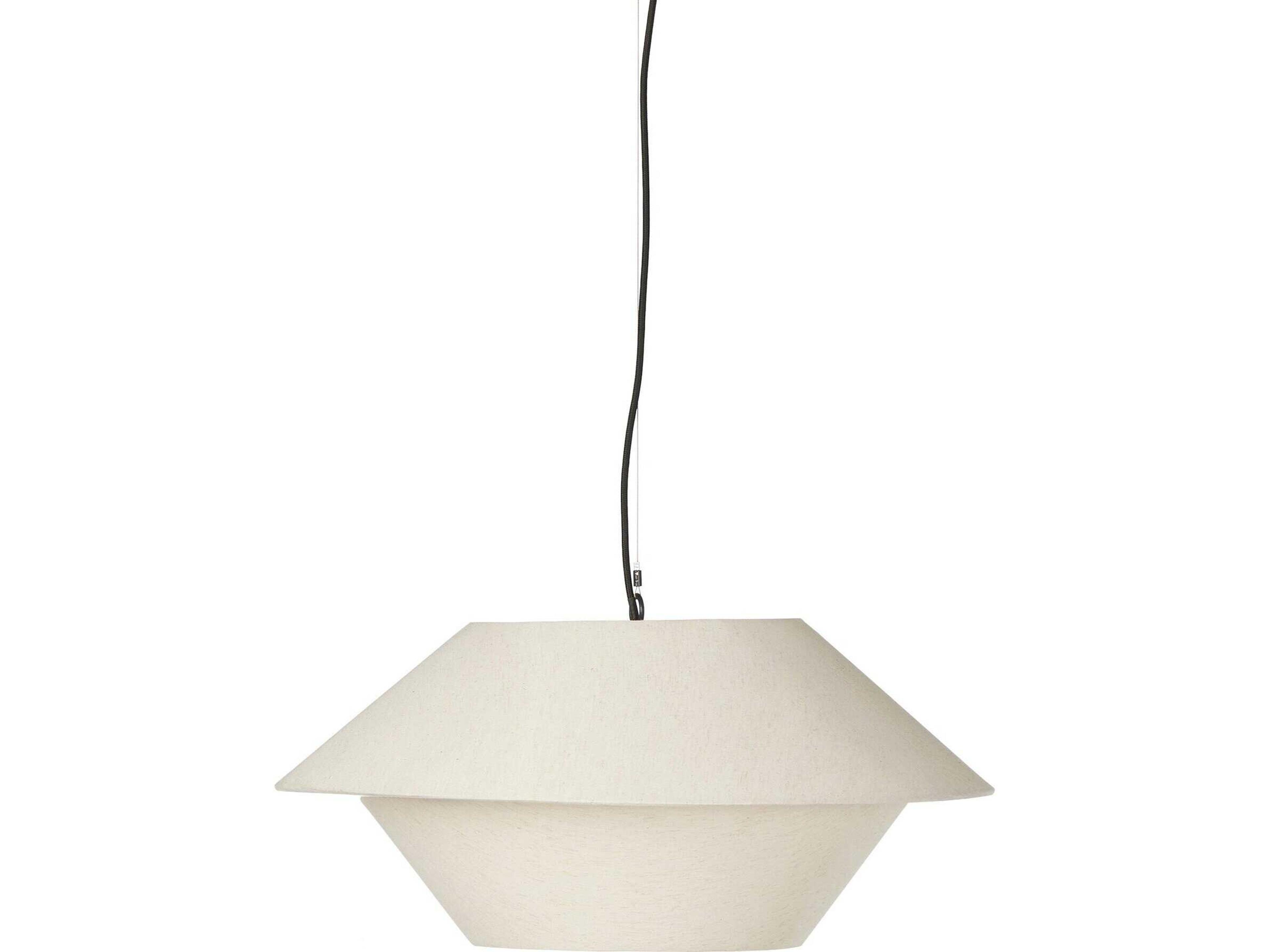 Four Hands Hutton Mccarthy Beige Linen Pendant