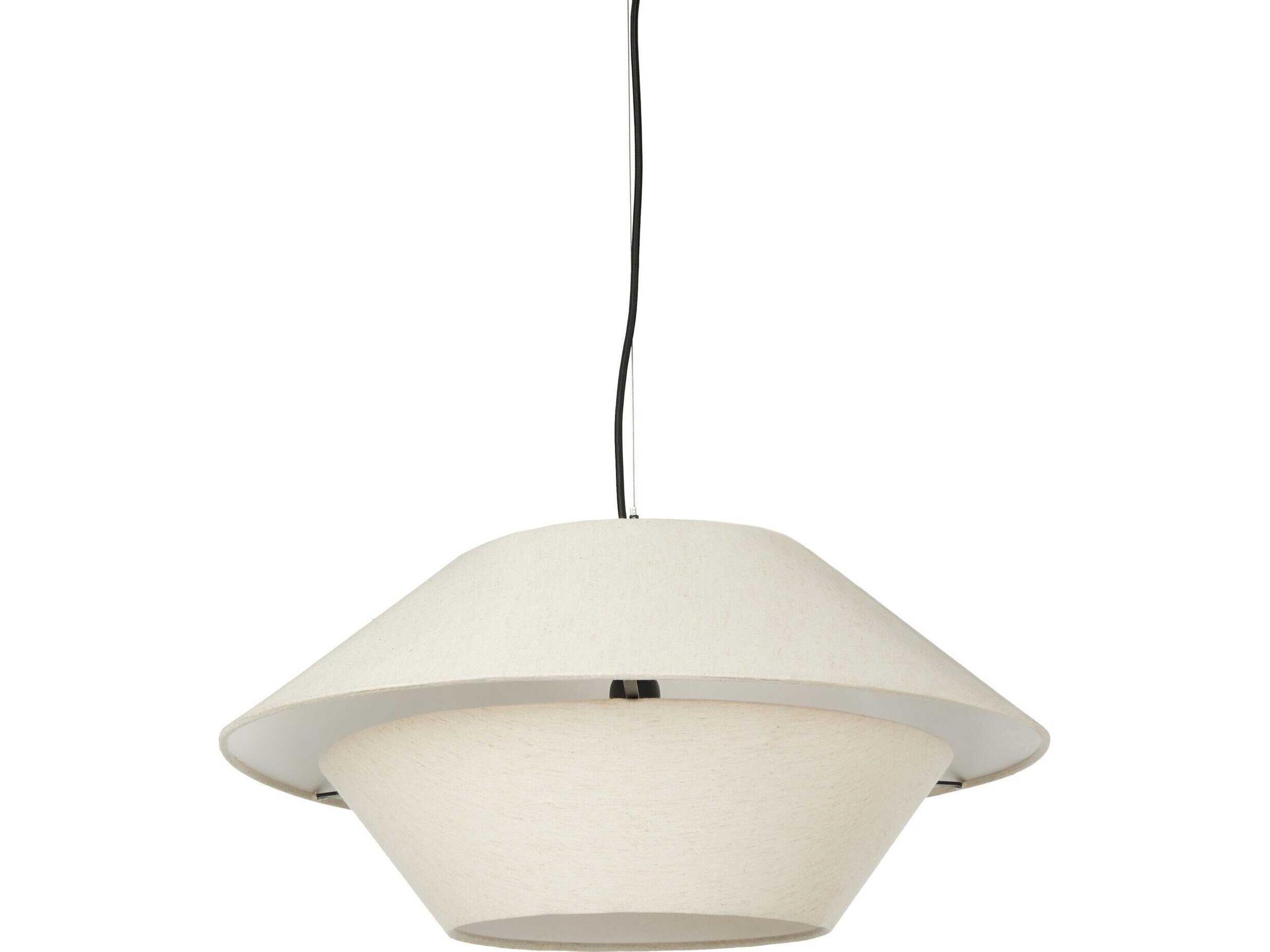 Four Hands Hutton Mccarthy Beige Linen Pendant