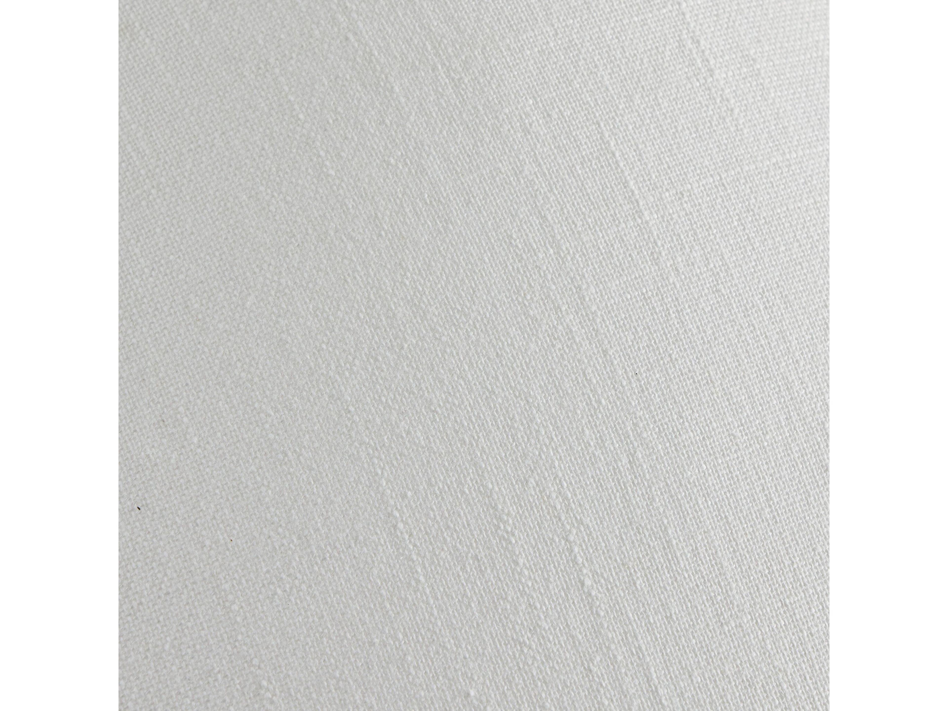 Four Hands Hutton Smoked Blown Glass Cream Linen Gray Table Lamp