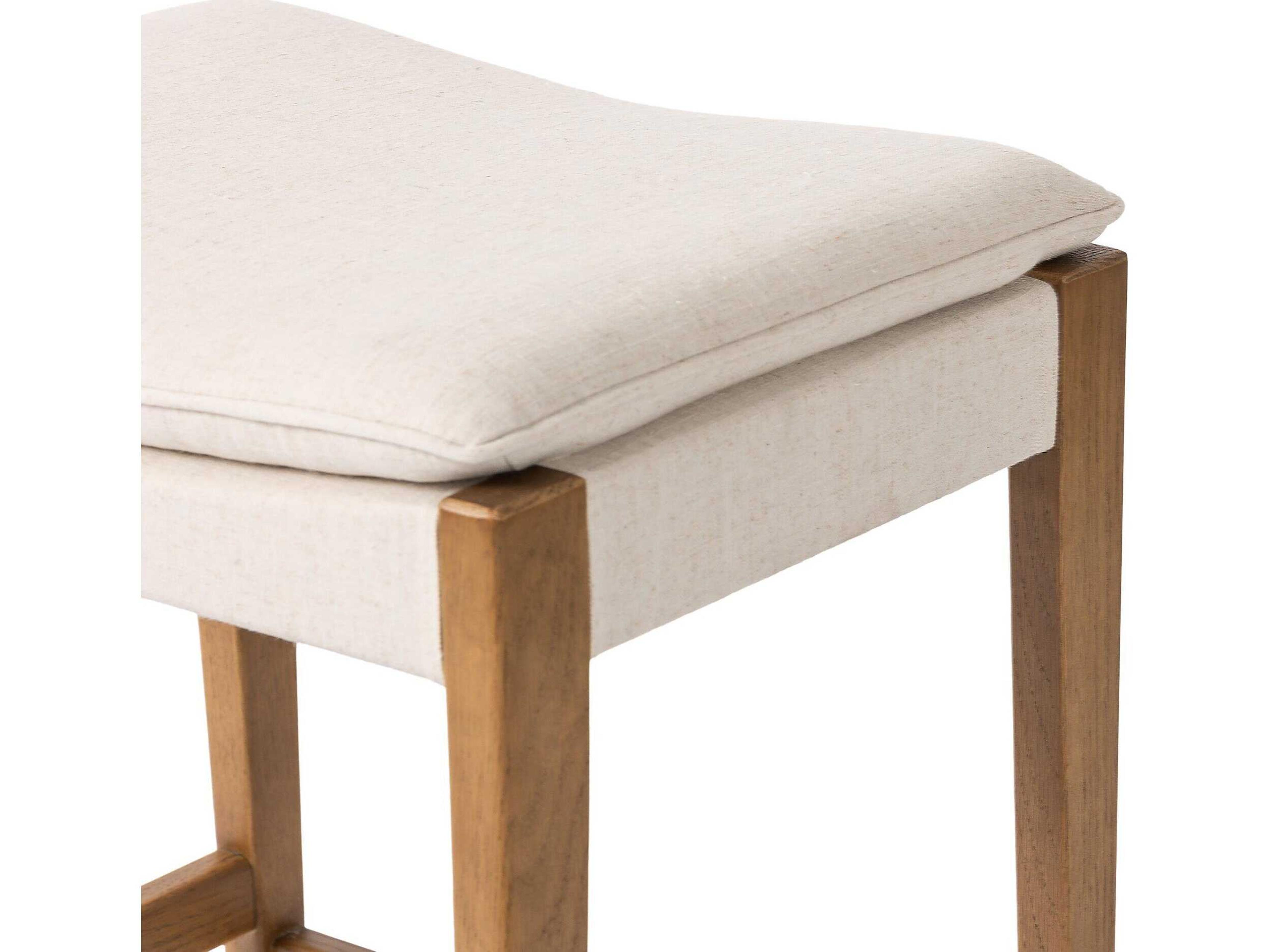 Four Hands Ashford Aya Upholstered Oak Wood Counter Stool