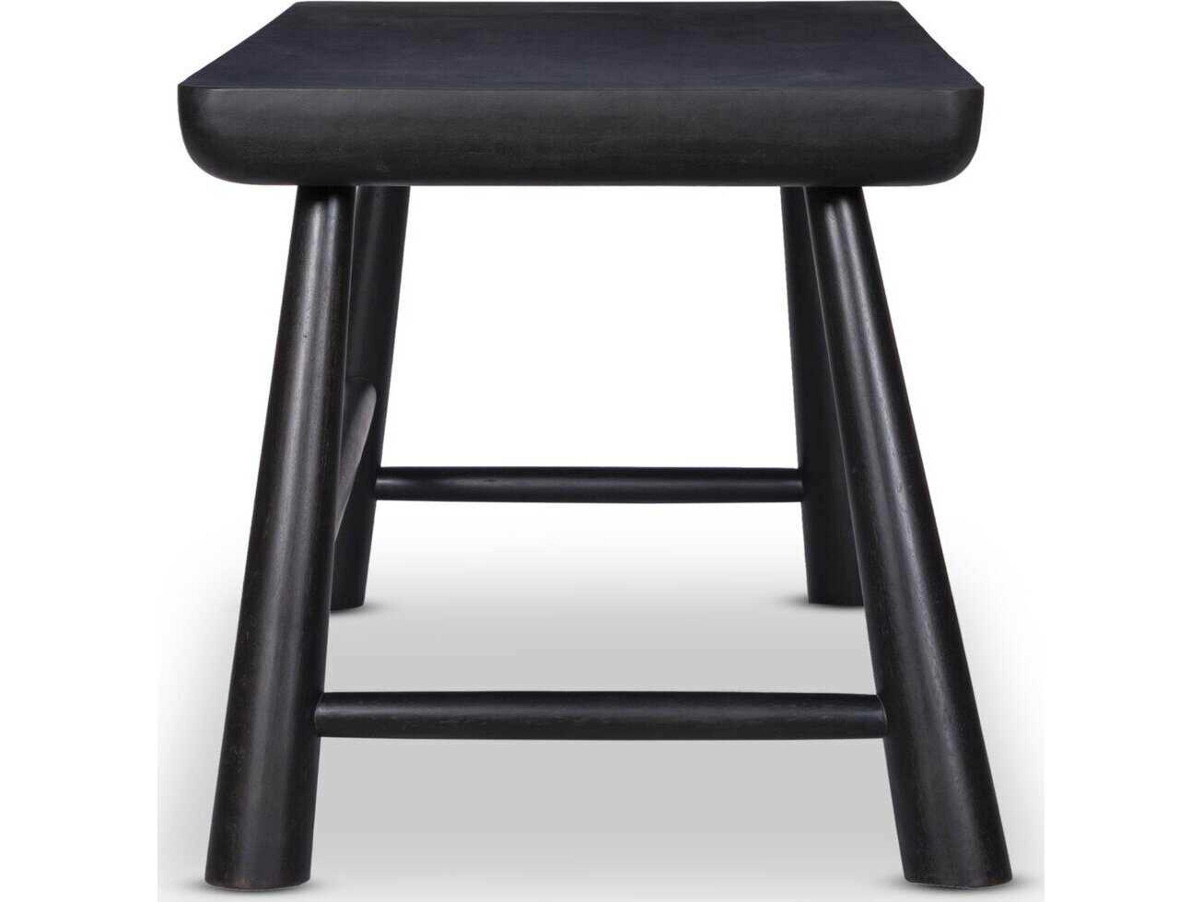 Four Hands Merritt Worn Black Acacia Wood Writing Desk