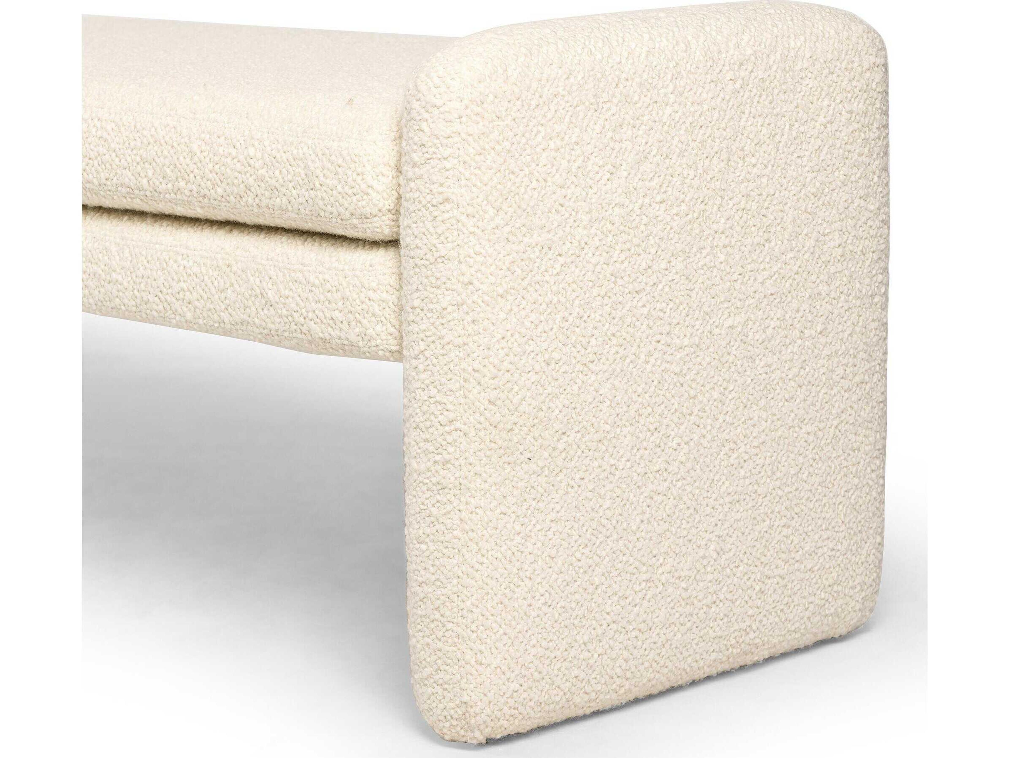 Four Hands Townsend Serena Durham Cream Upholstered Accent Bench