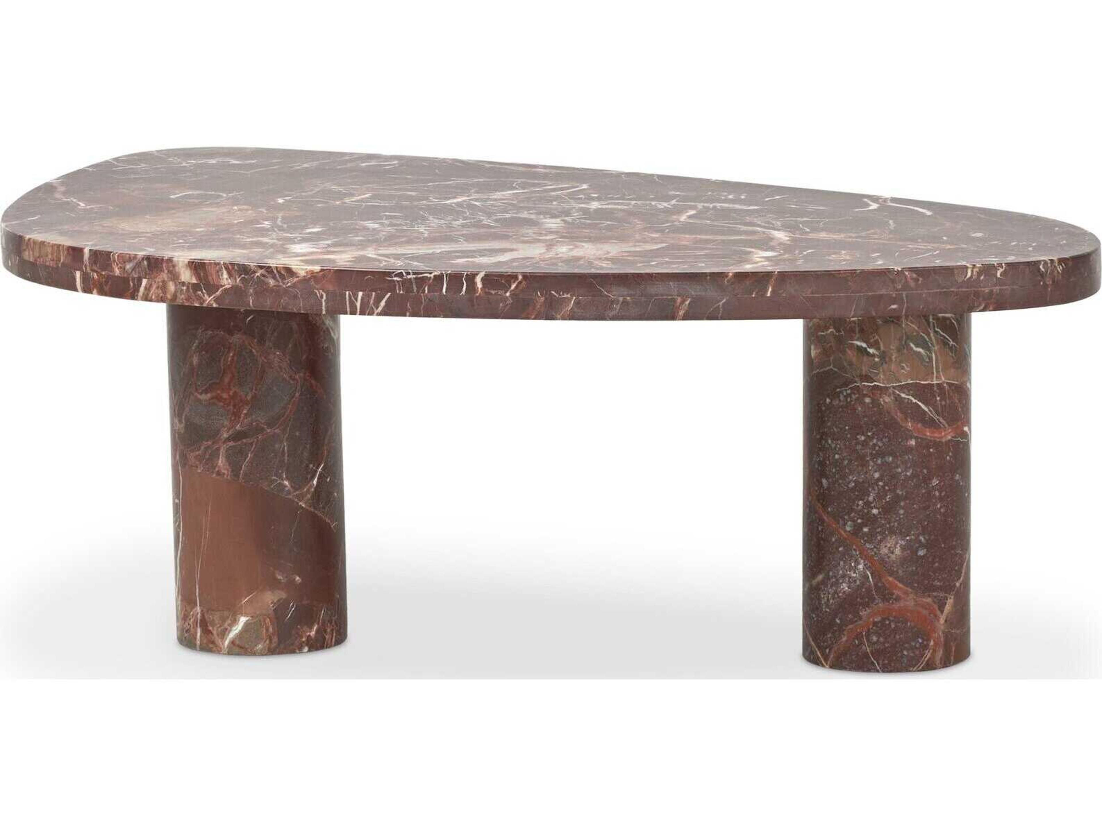 Four Hands Rockwell Zion Merlot Marble Coffee Table