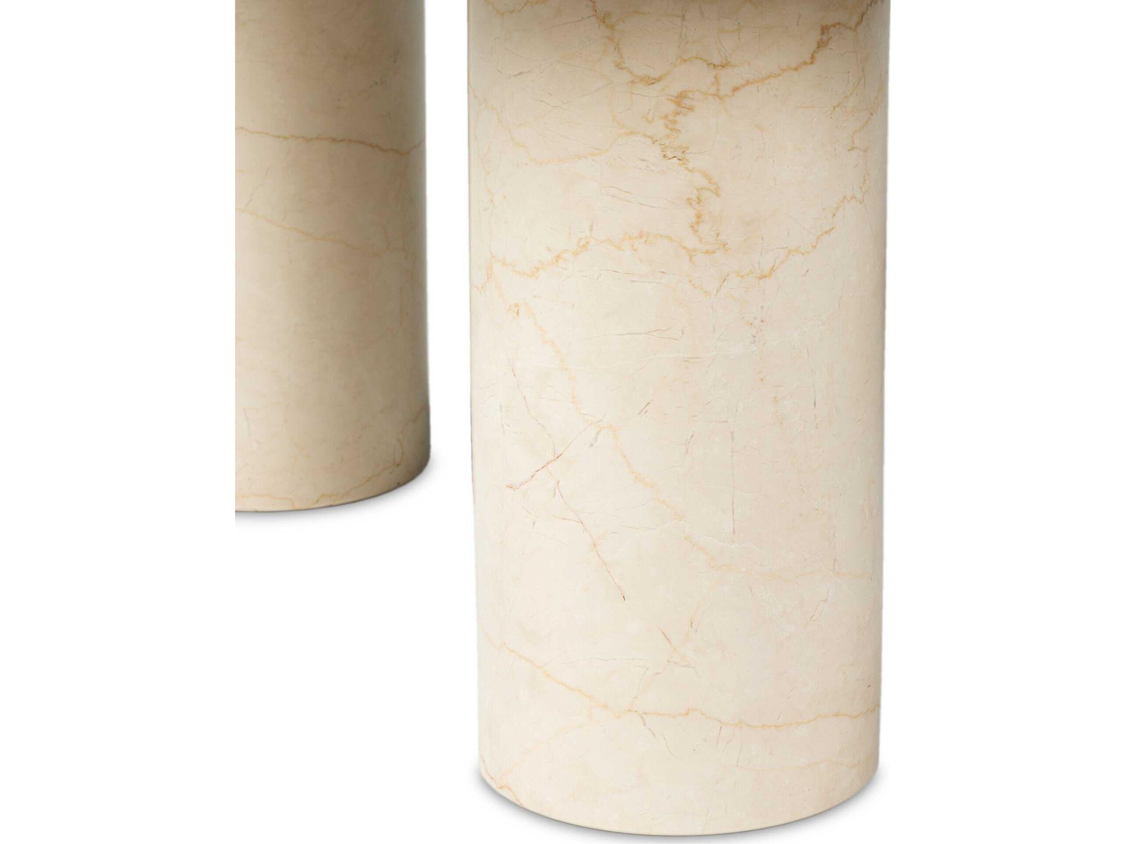 Four Hands Rockwell Zion Cream Marble Nesting Coffee Table