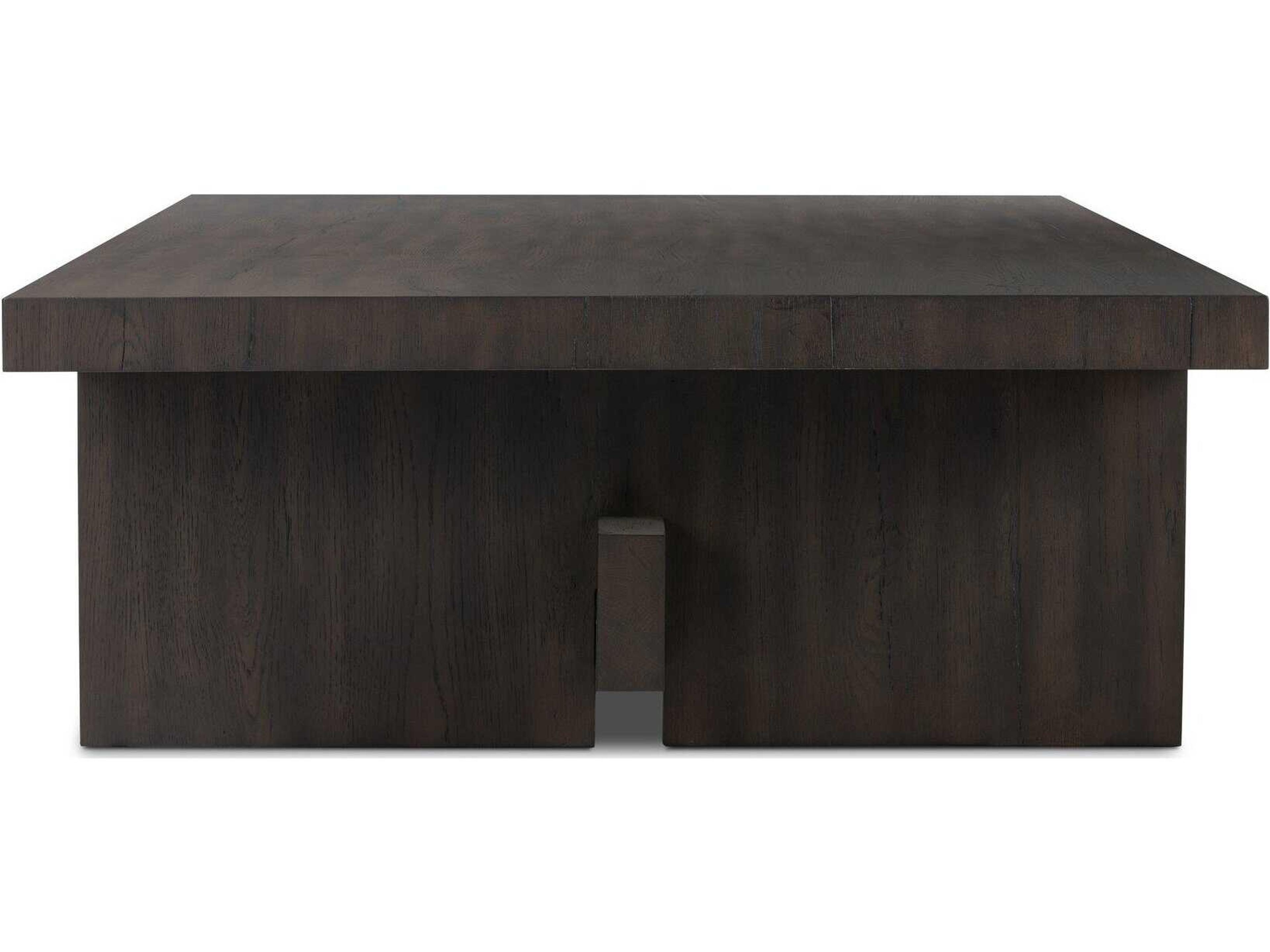 Four Hands Haiden Rectangular Wood Smoked Black Veneer Coffee Table