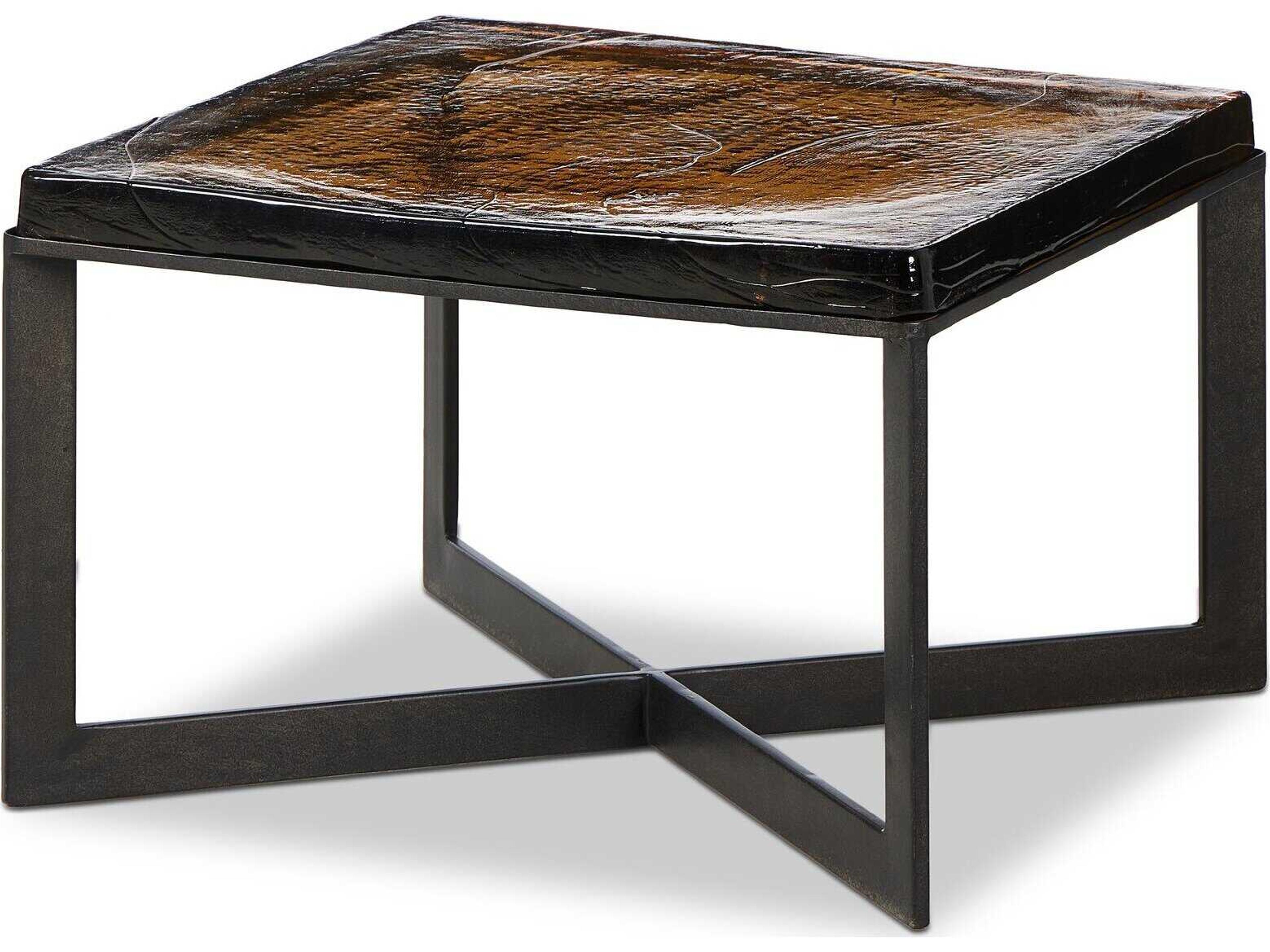 Marlow Lennie Amber Cast Glass Cast Glass Bunching Table