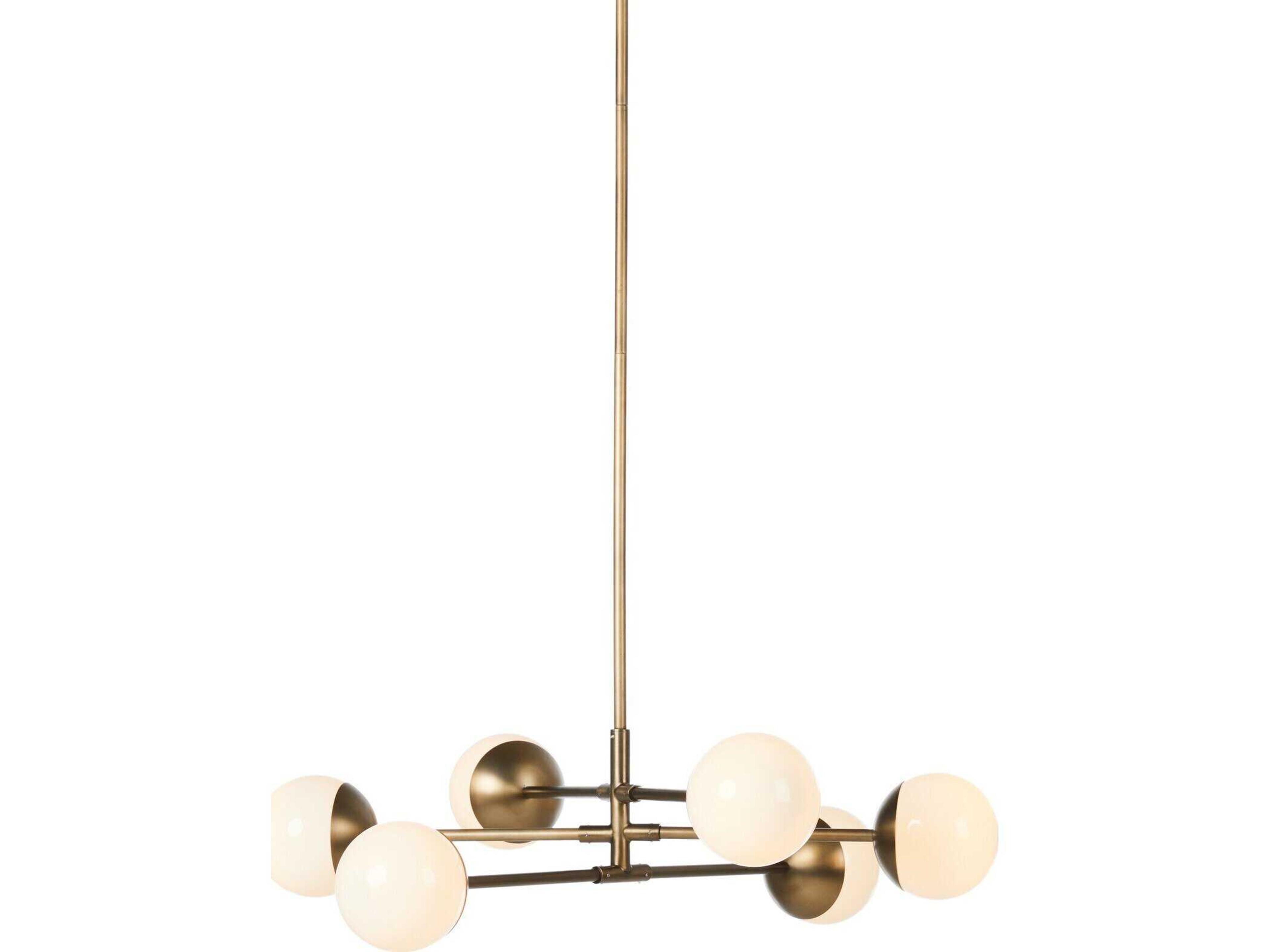 Oriana Brass Globe Chandelier