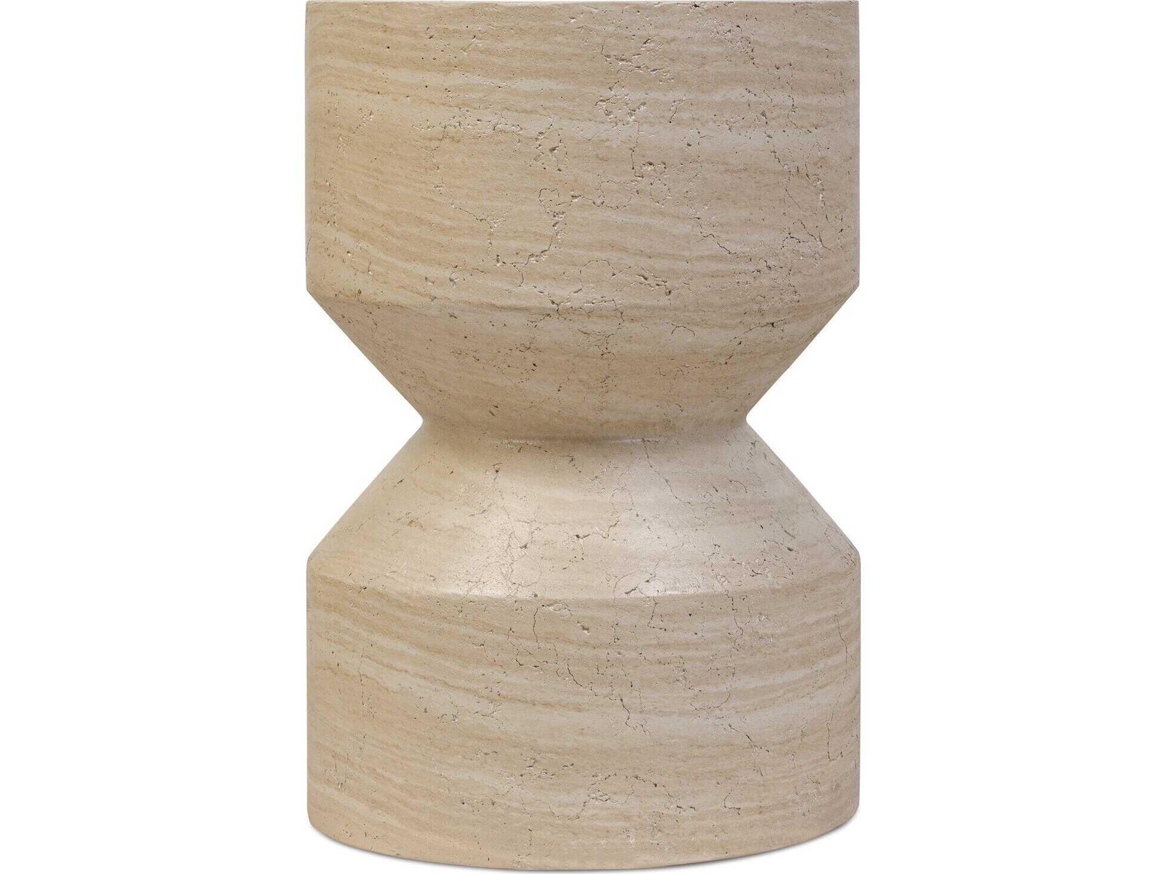 Four Hands Chandler Ara Round Concrete End Table