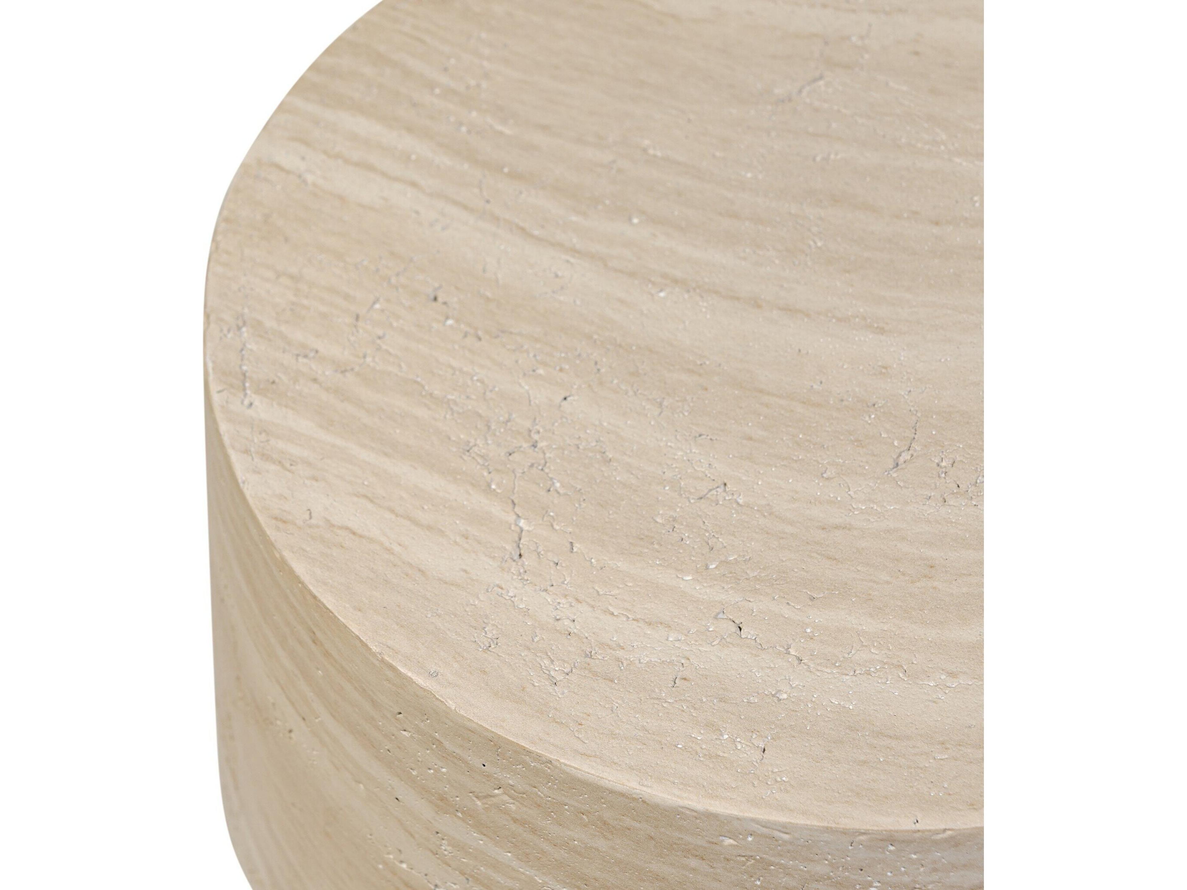 Four Hands Chandler Ara Round Concrete End Table