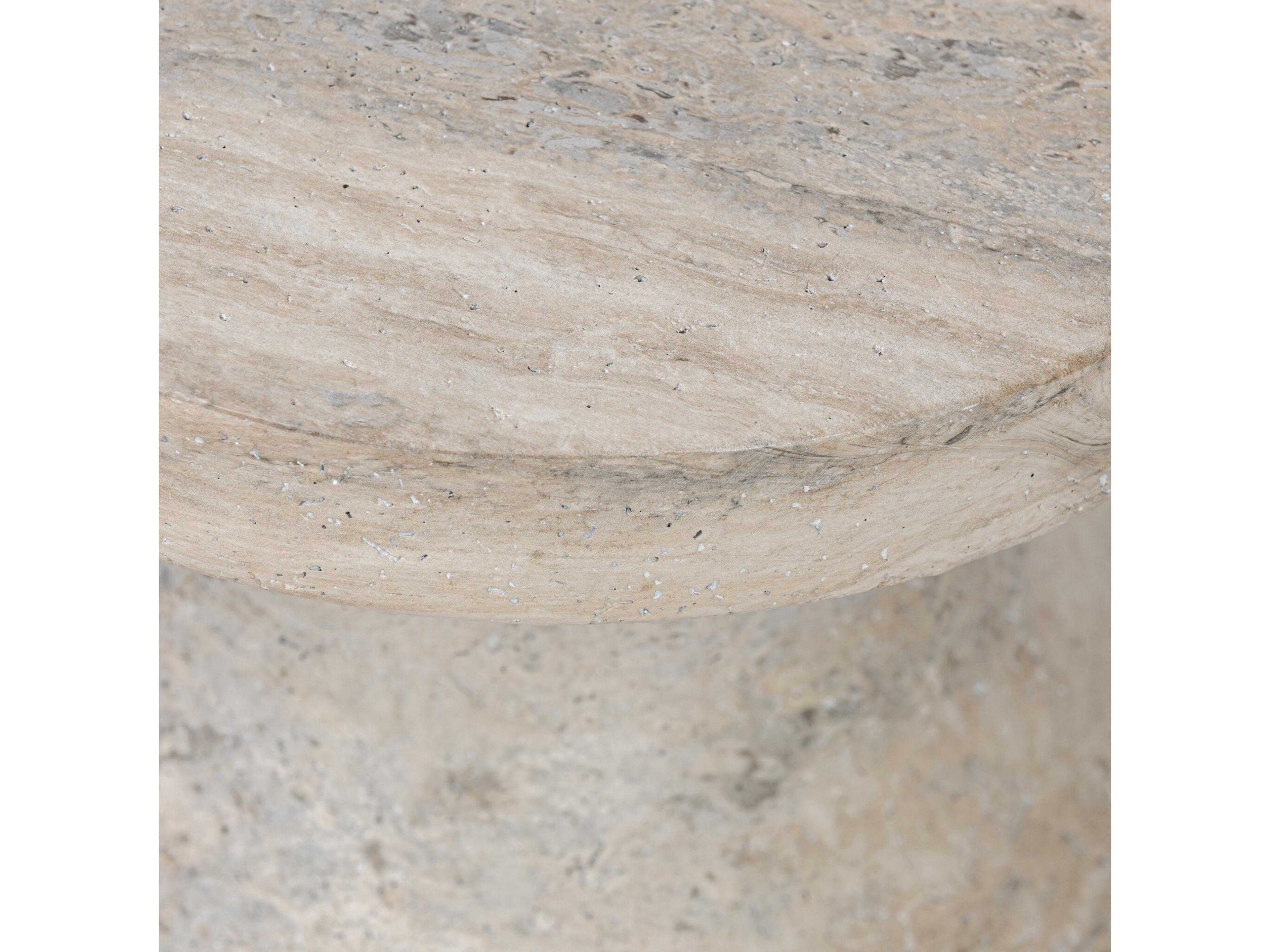 Four Hands Chandler Odeon Textured Sandy Grey End Table