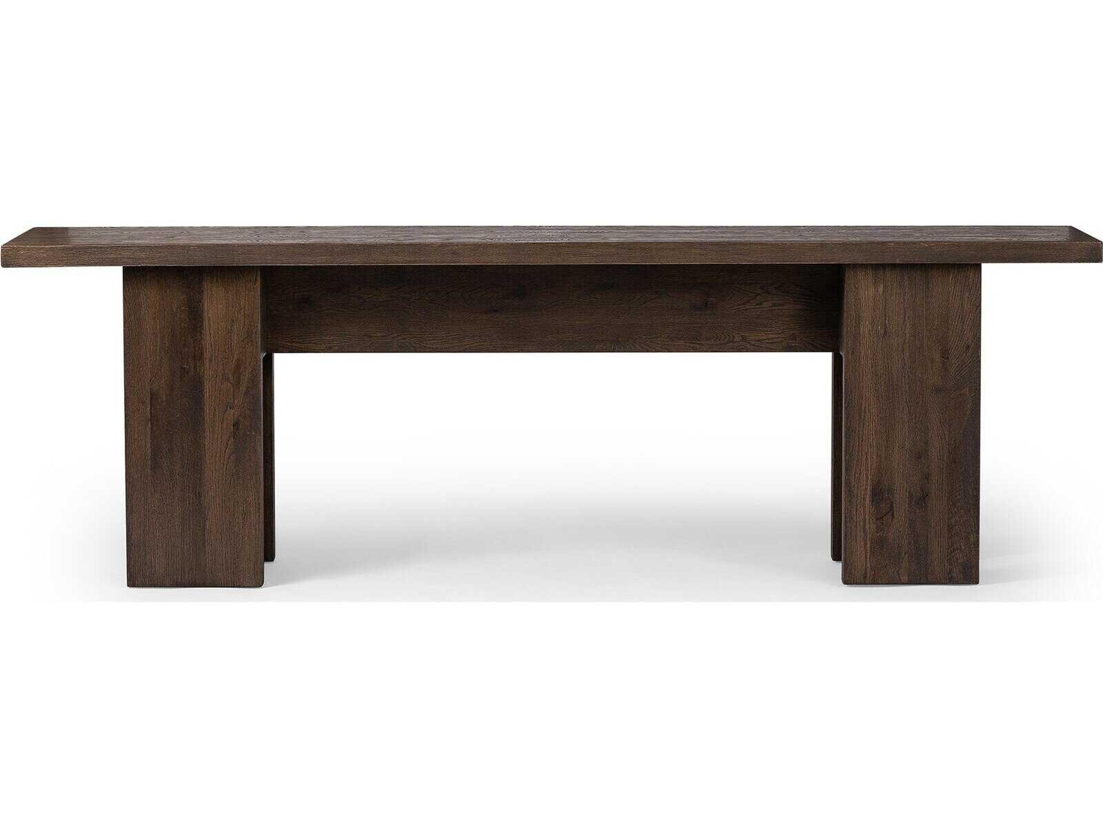 Four Hands Irondale Rectangular Wood Grey Oak Veneer Console Table