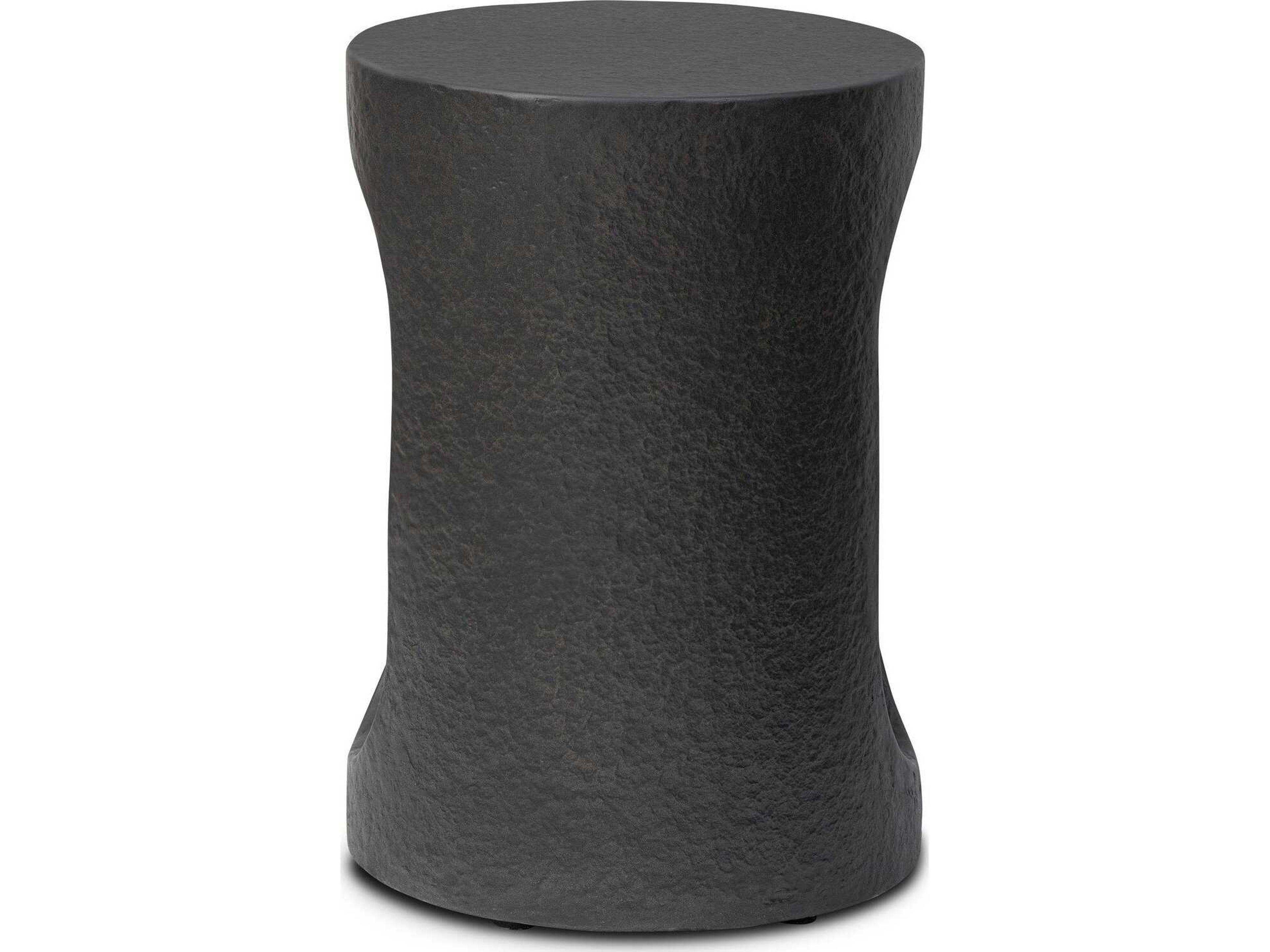 Four Hands Chandler Samson Distressed Graphite Concrete End Table