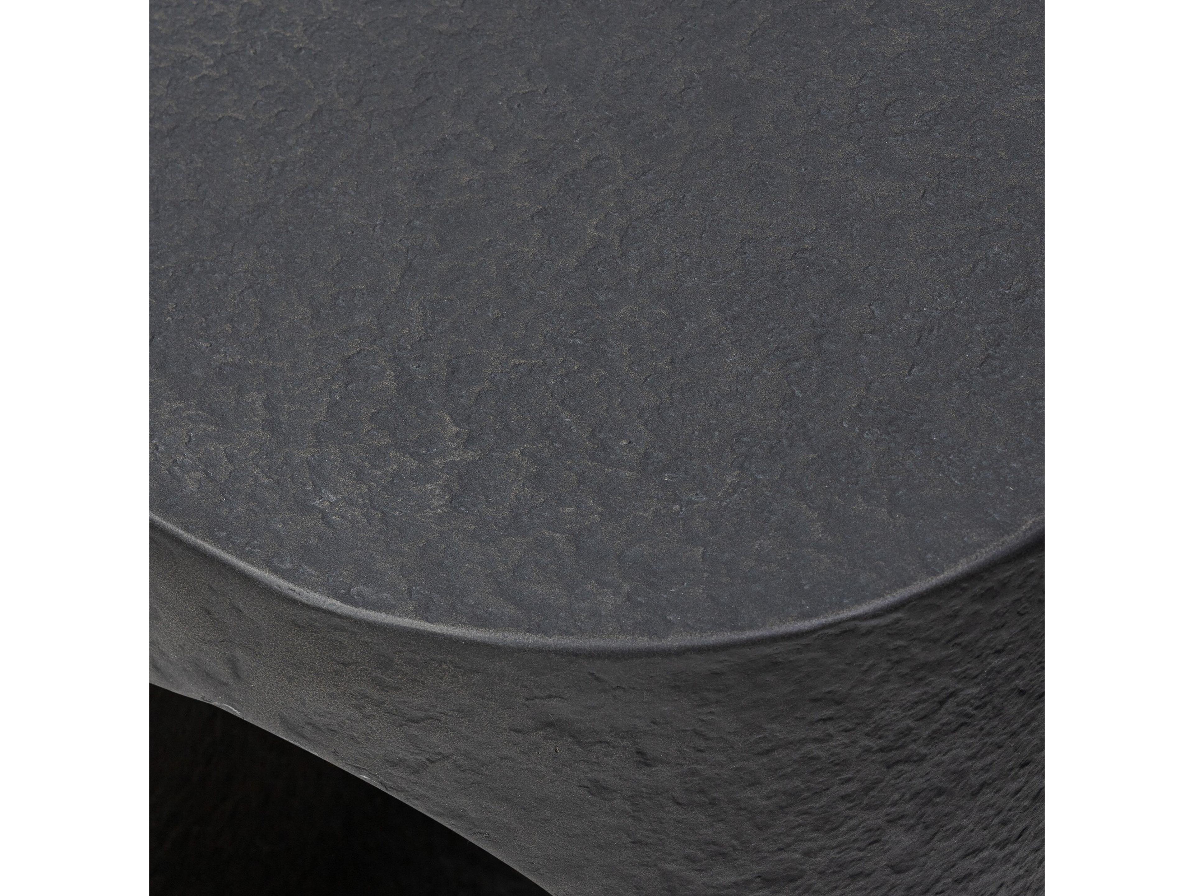 Four Hands Chandler Samson Distressed Graphite Concrete End Table