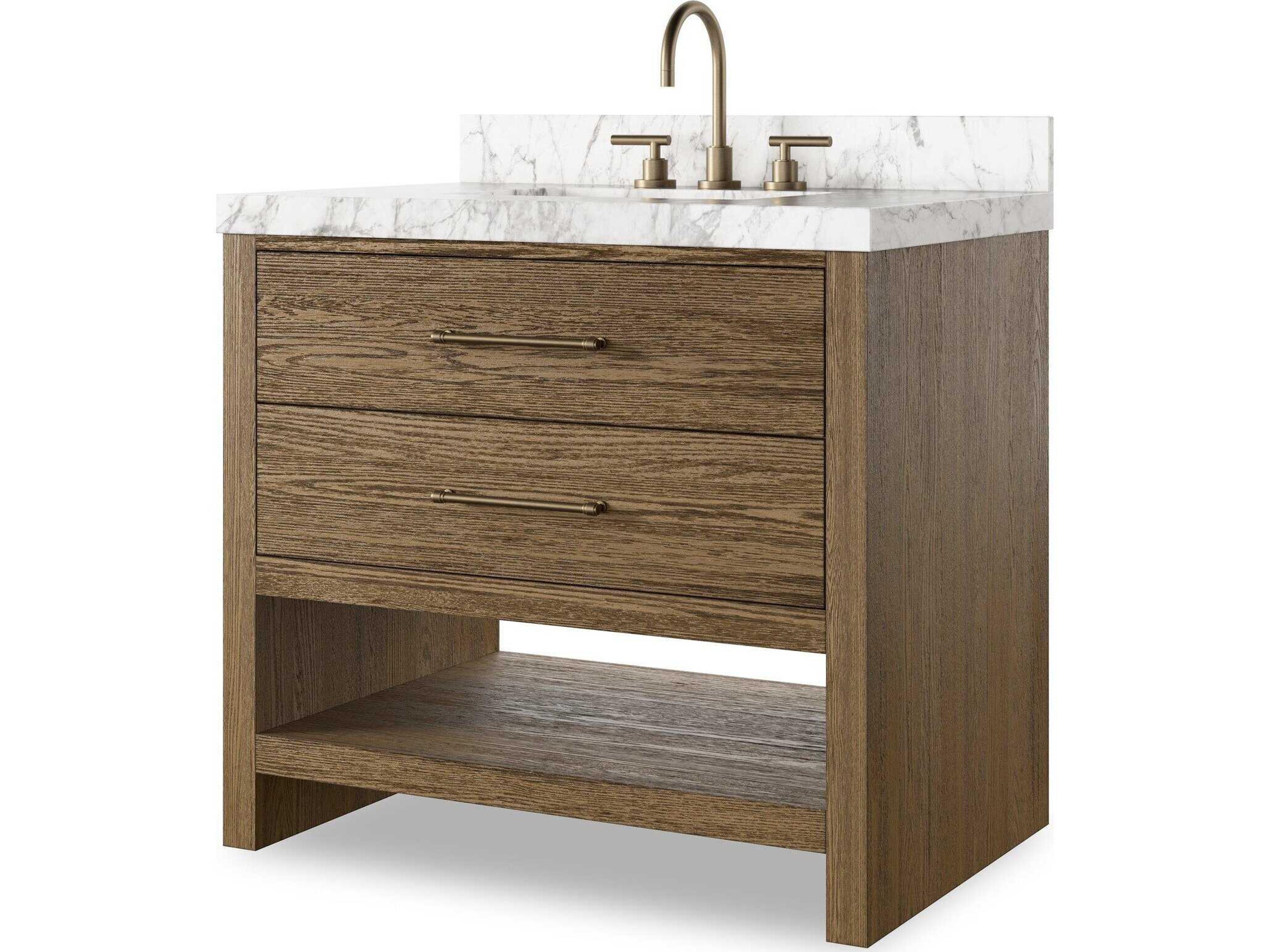 Anthem Single Vanity - Washed Natural Veneer