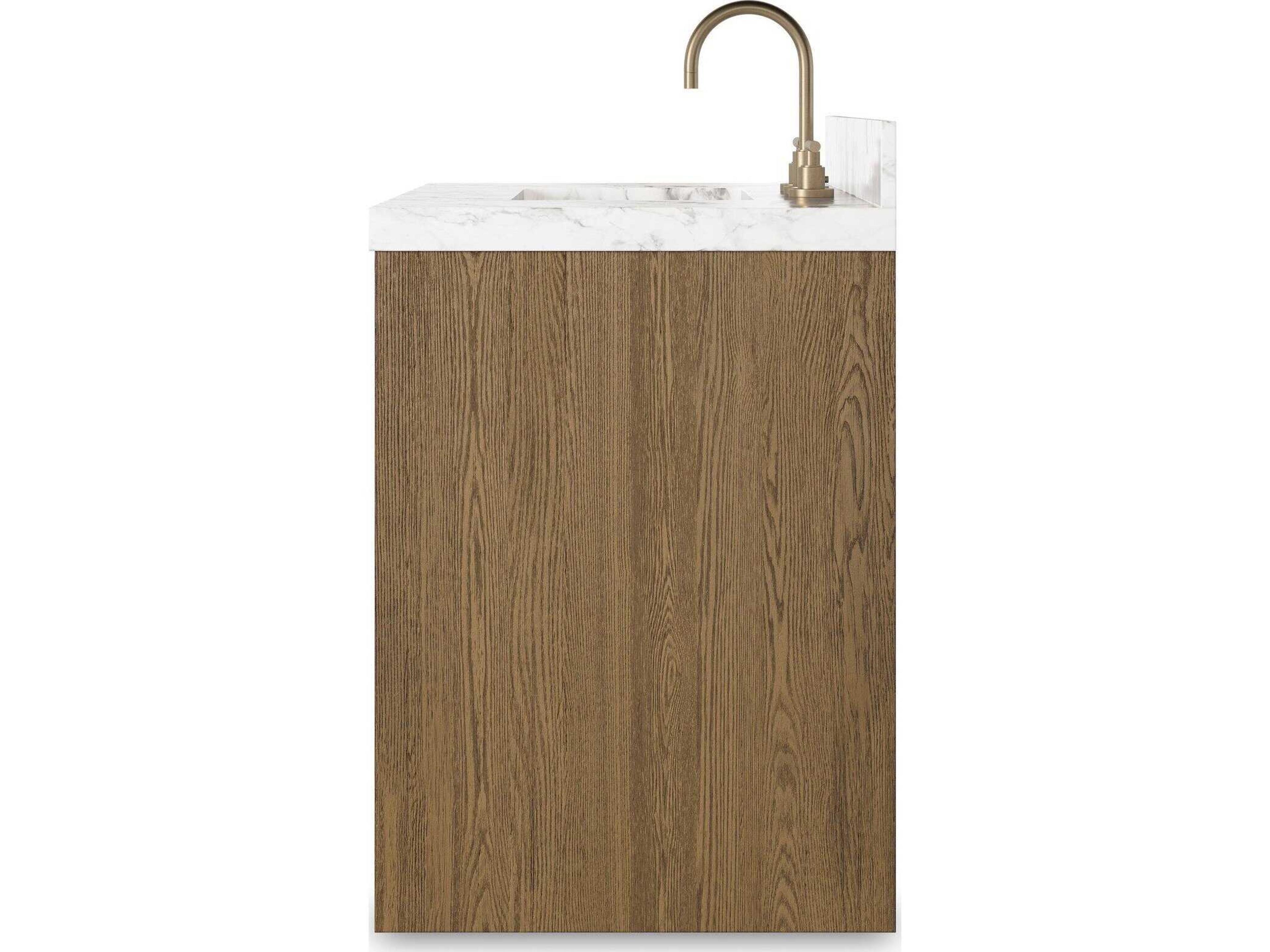 Four Hands Anthem Single Vanity - Washed Natural Veneer