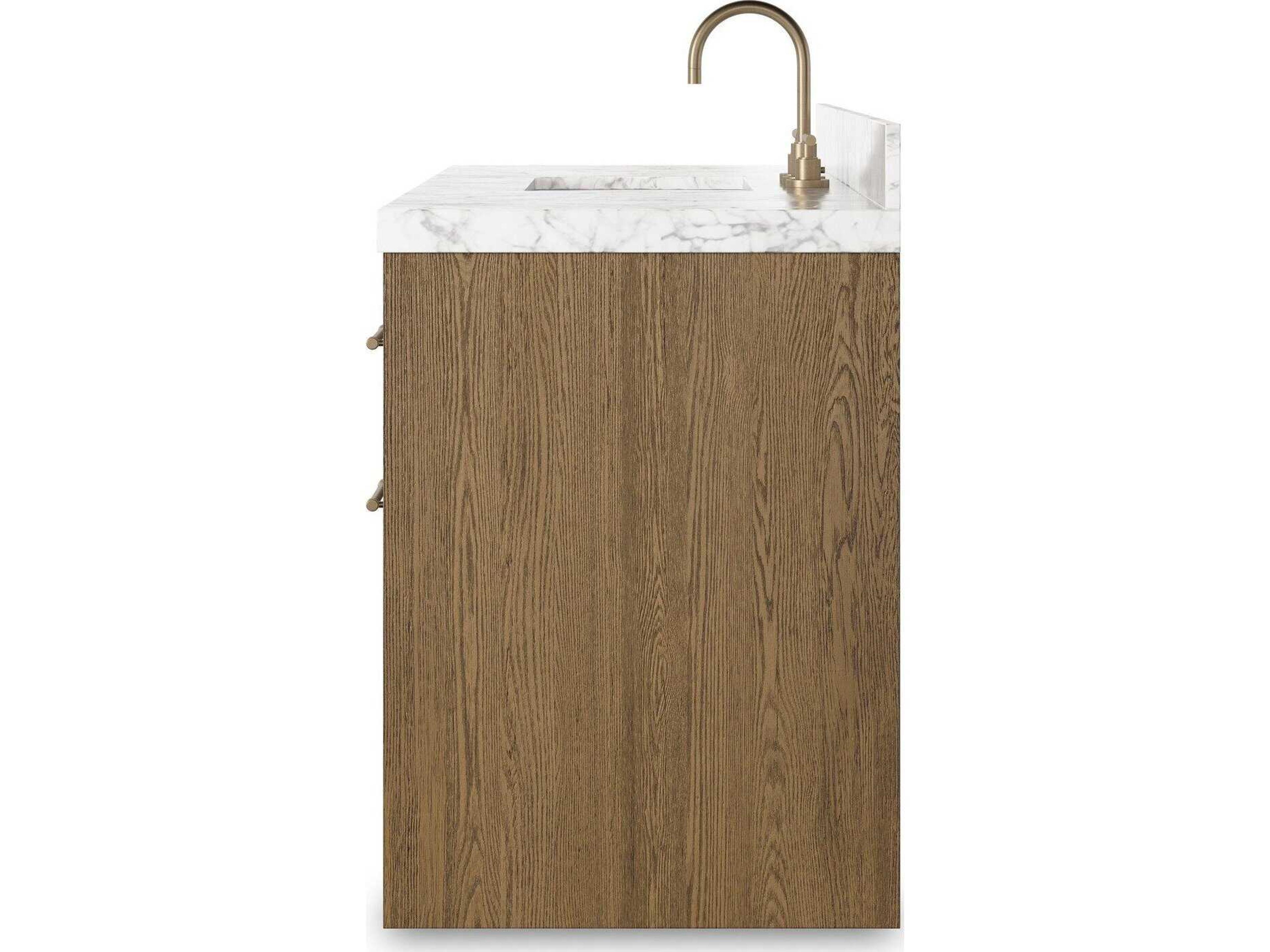 Four Hands Anthem Single Wide Vanity - Washed Natural Veneer