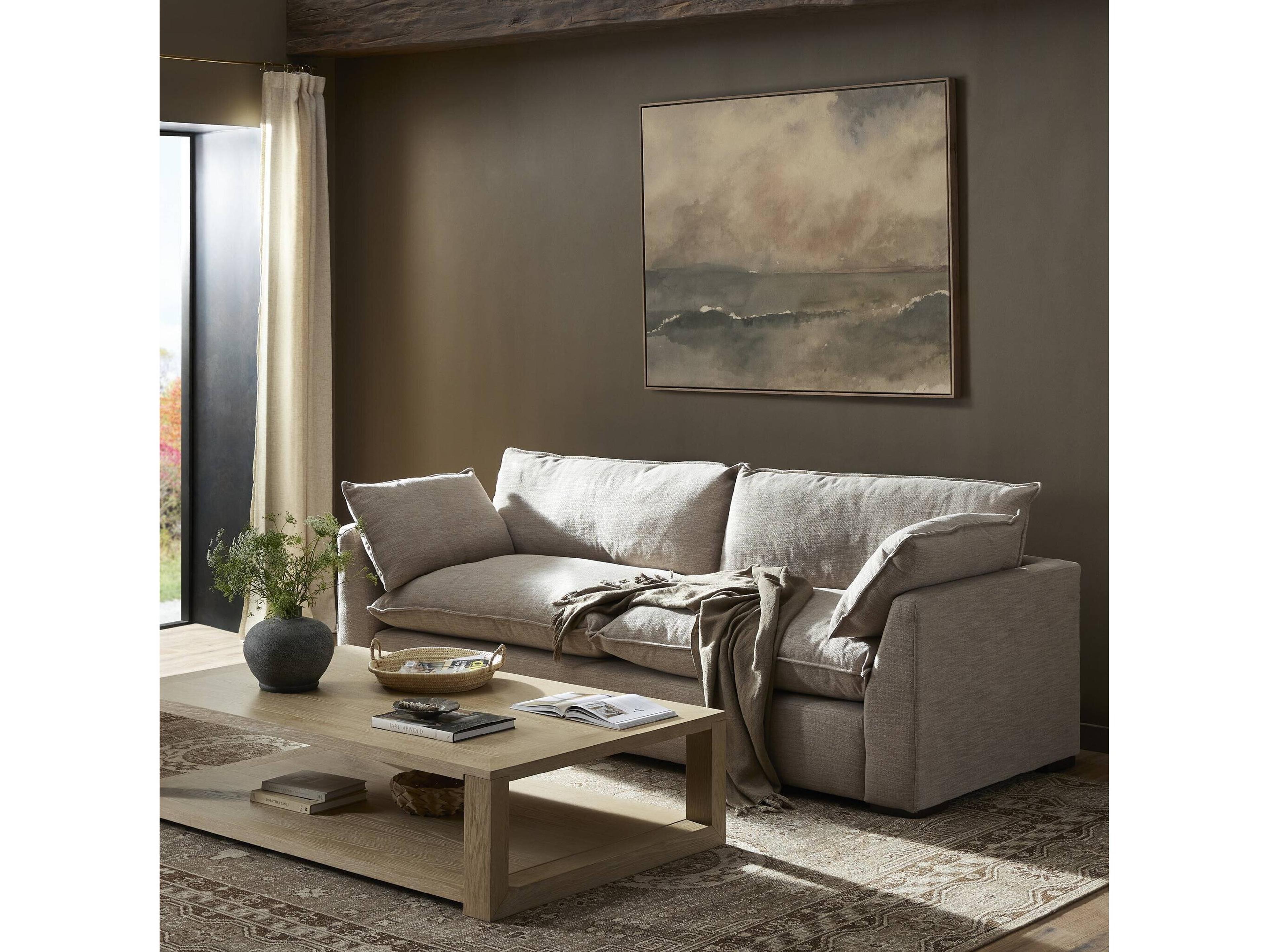 Four Hands Centrale Kosa Beige Upholstered Sofa