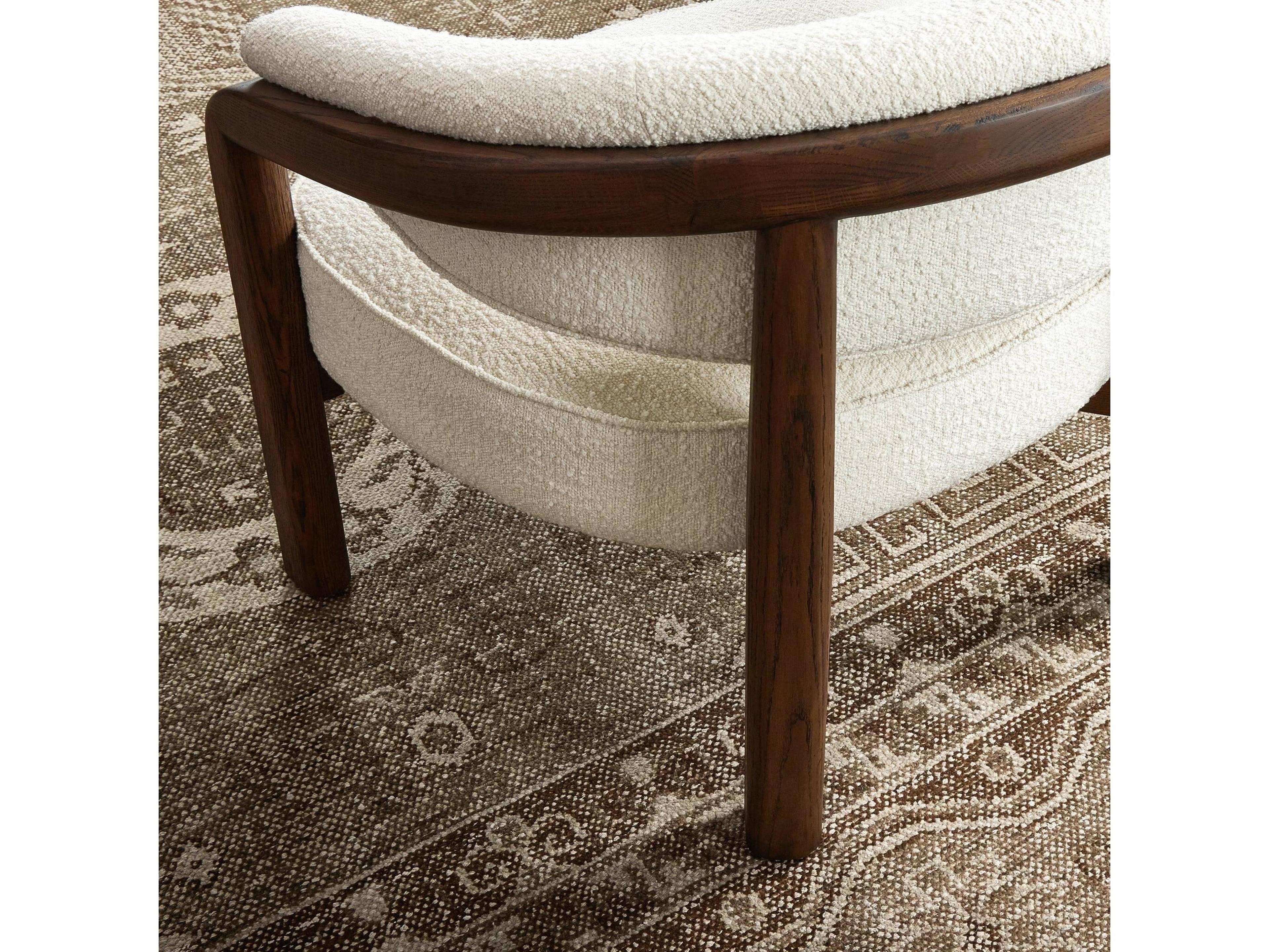 Four Hands Farrow White Fabric Accent Chair