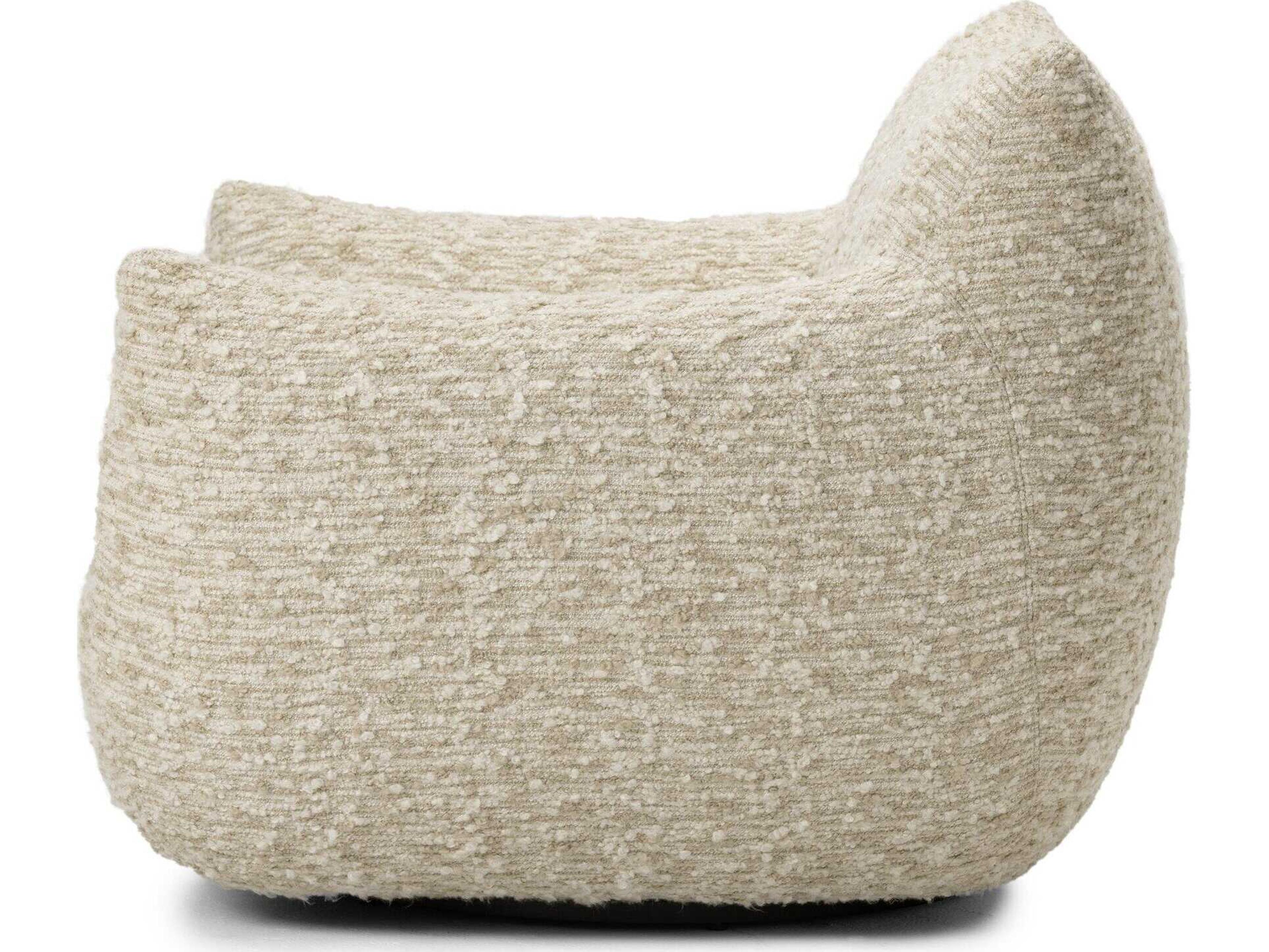 Four Hands Oslo Swivel Beige Fabric Accent Chair