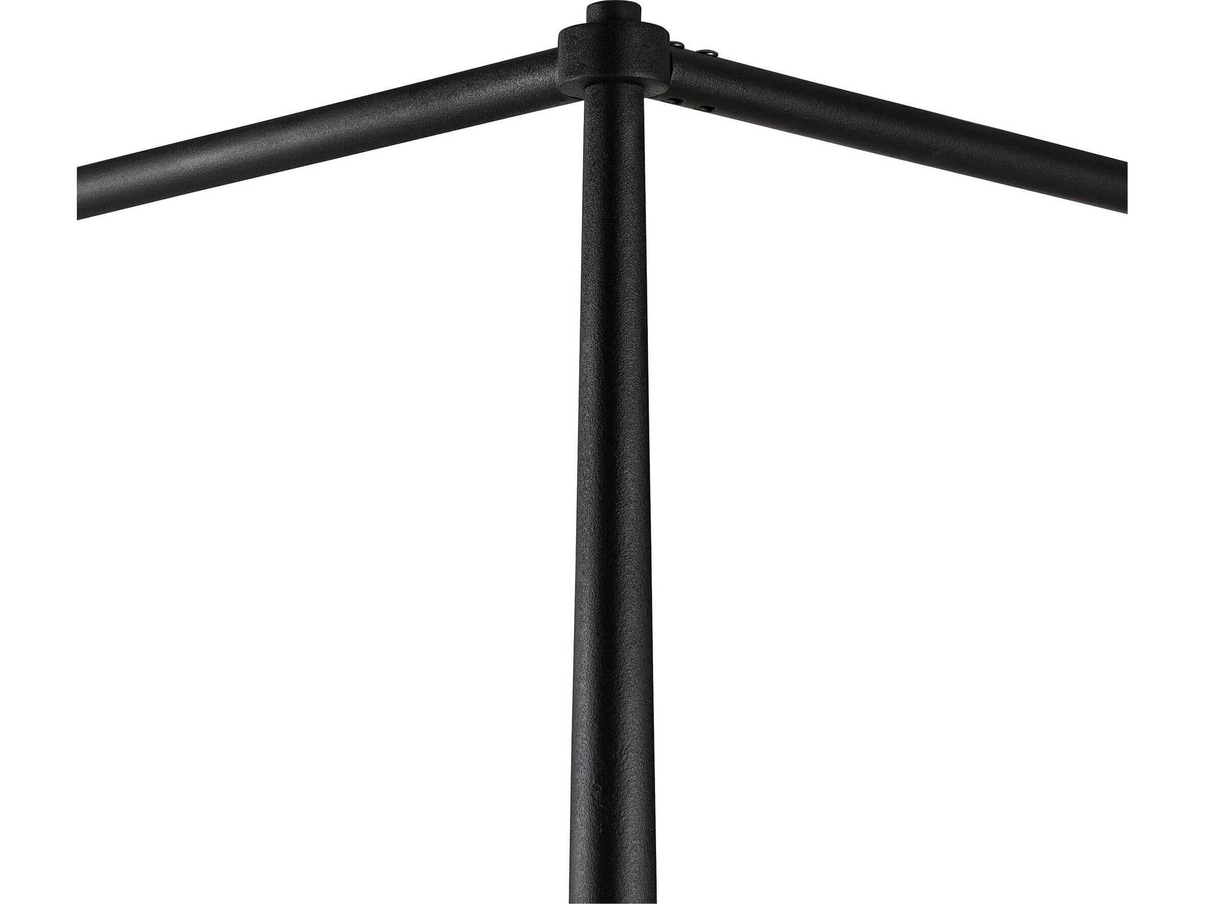 Four Hands Westgate Savoy Parchment Textured Black Iron Beige Queen Canopy Bed