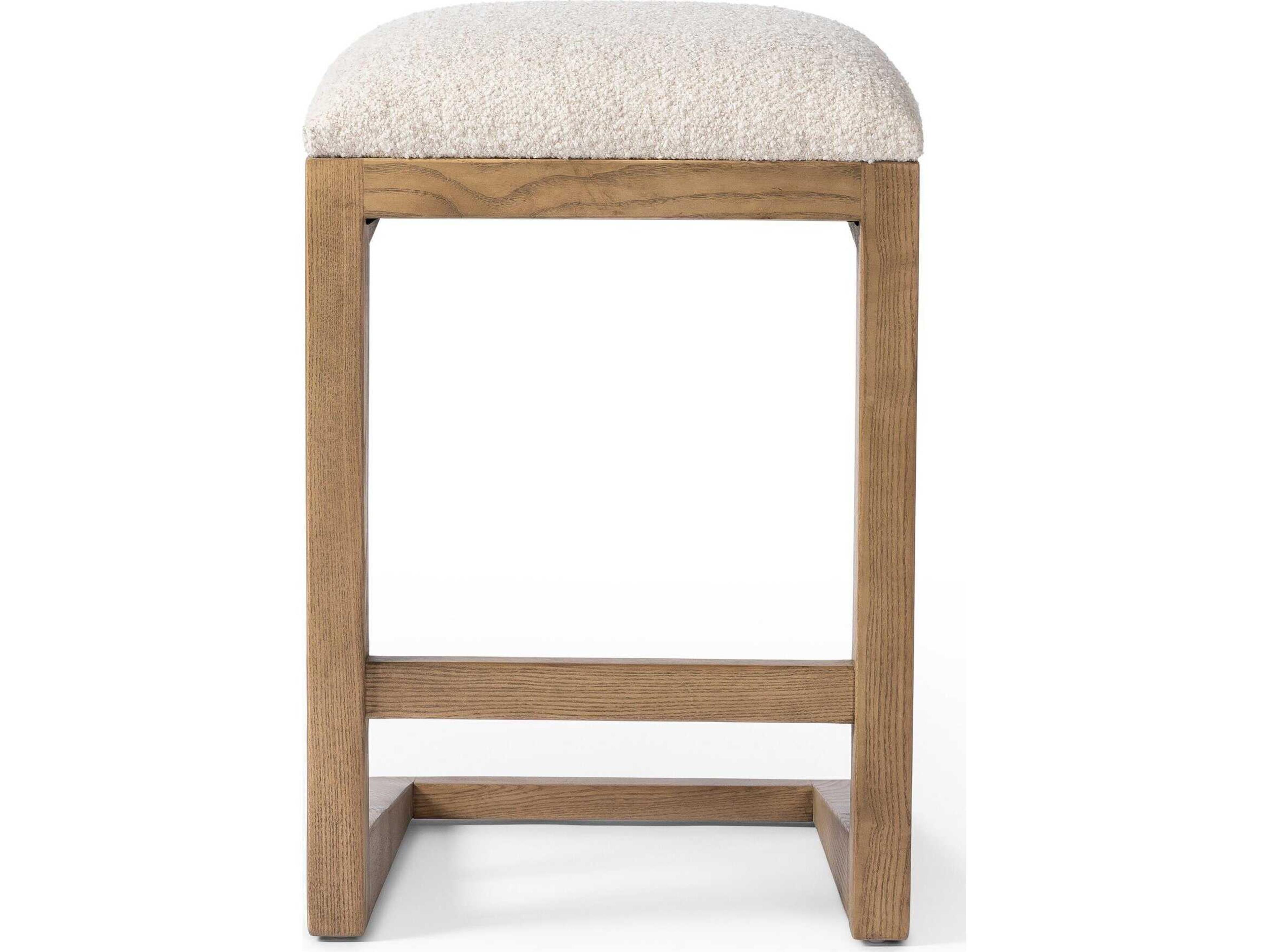 Four Hands Westgate Finn Upholstered Ash Wood Counter Stool