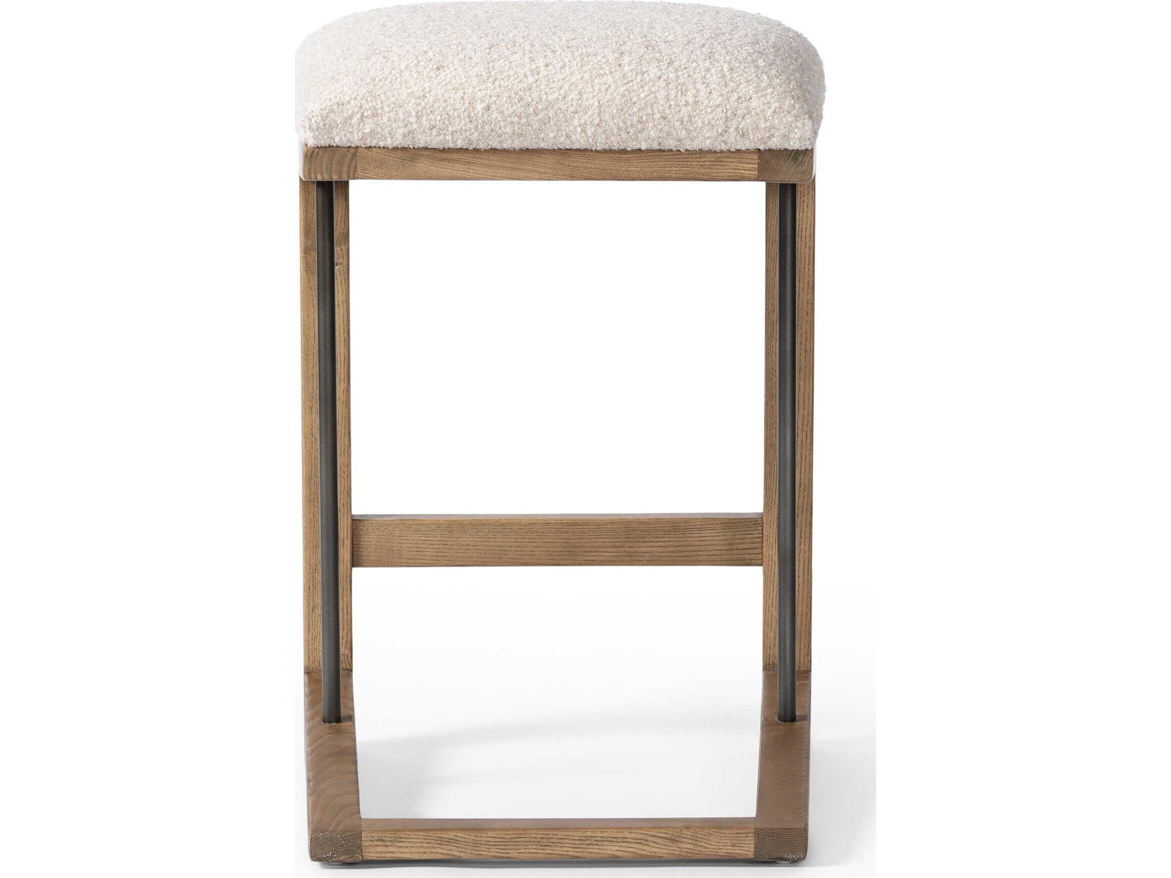 Four Hands Westgate Finn Upholstered Ash Wood Counter Stool