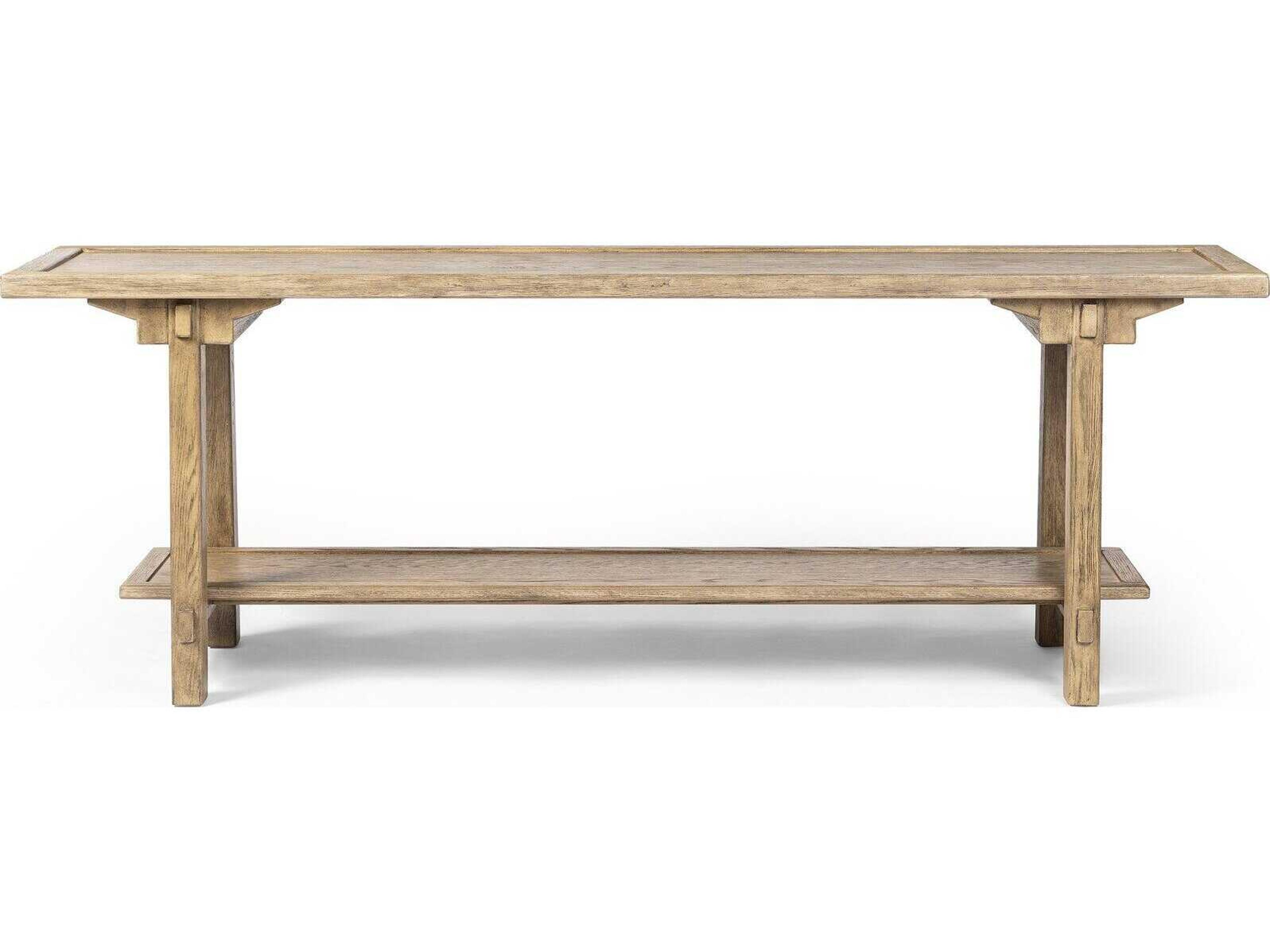 Four Hands Wells Trinity Rectangular Wood Console Table