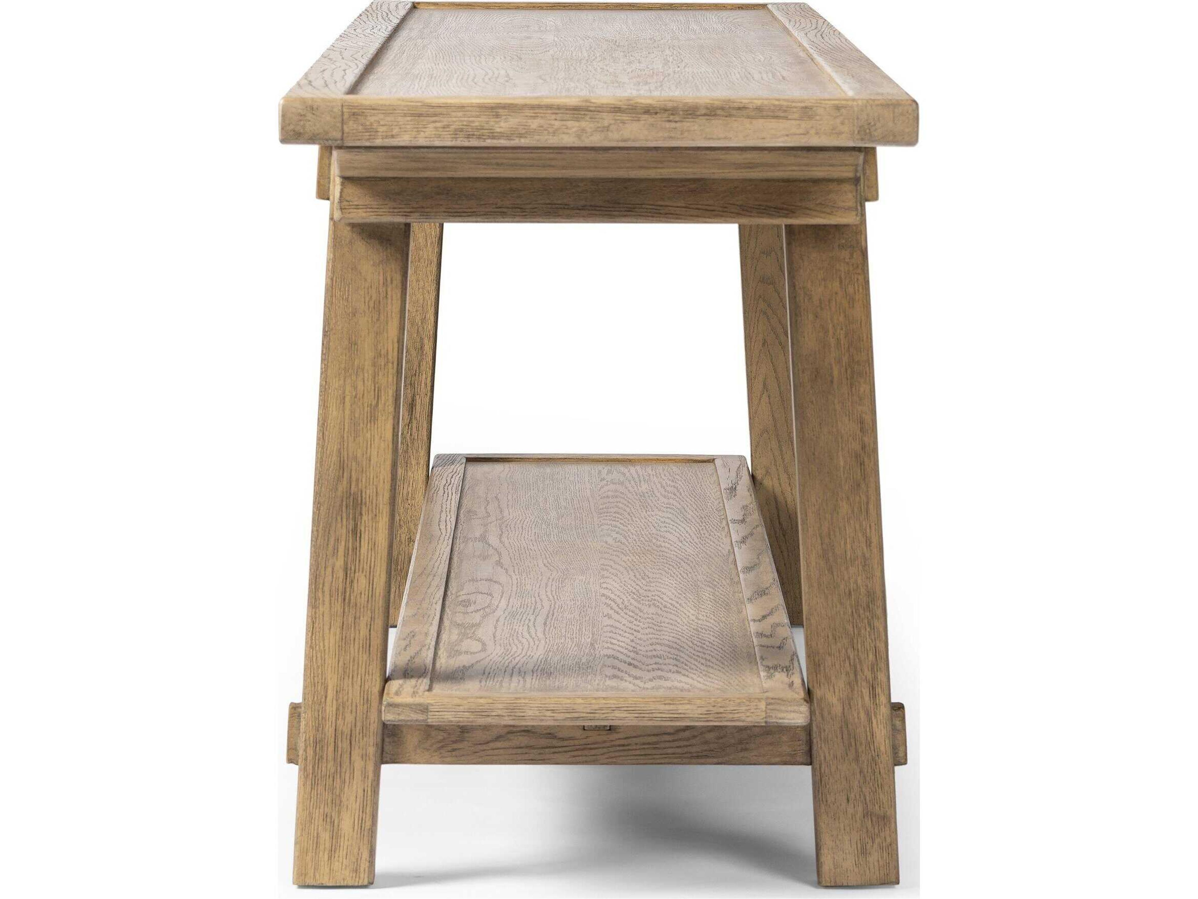 Four Hands Wells Trinity Rectangular Wood Console Table