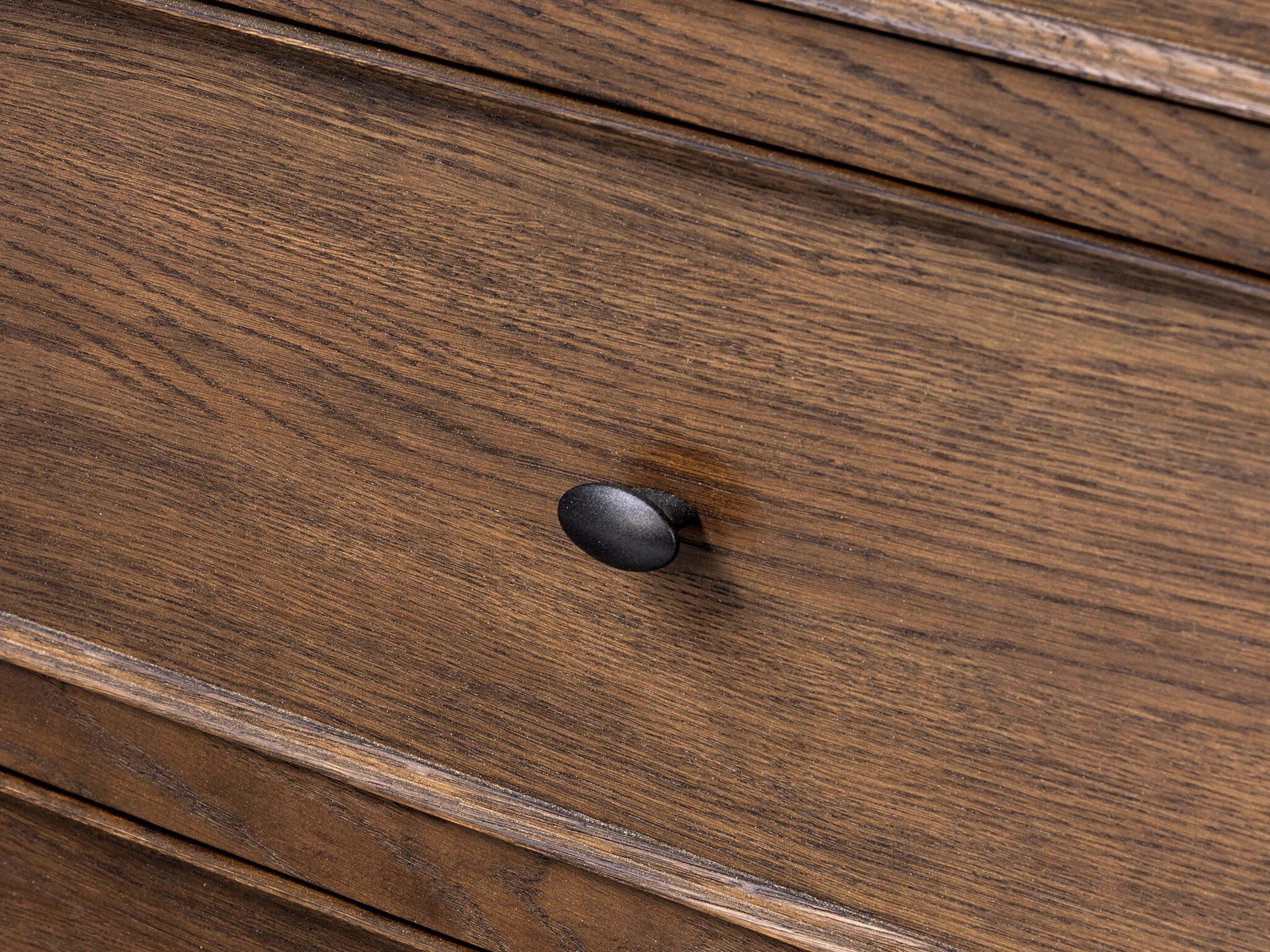 Four Hands Bolton 7-Drawers Brown Oak Wood Double Dresser