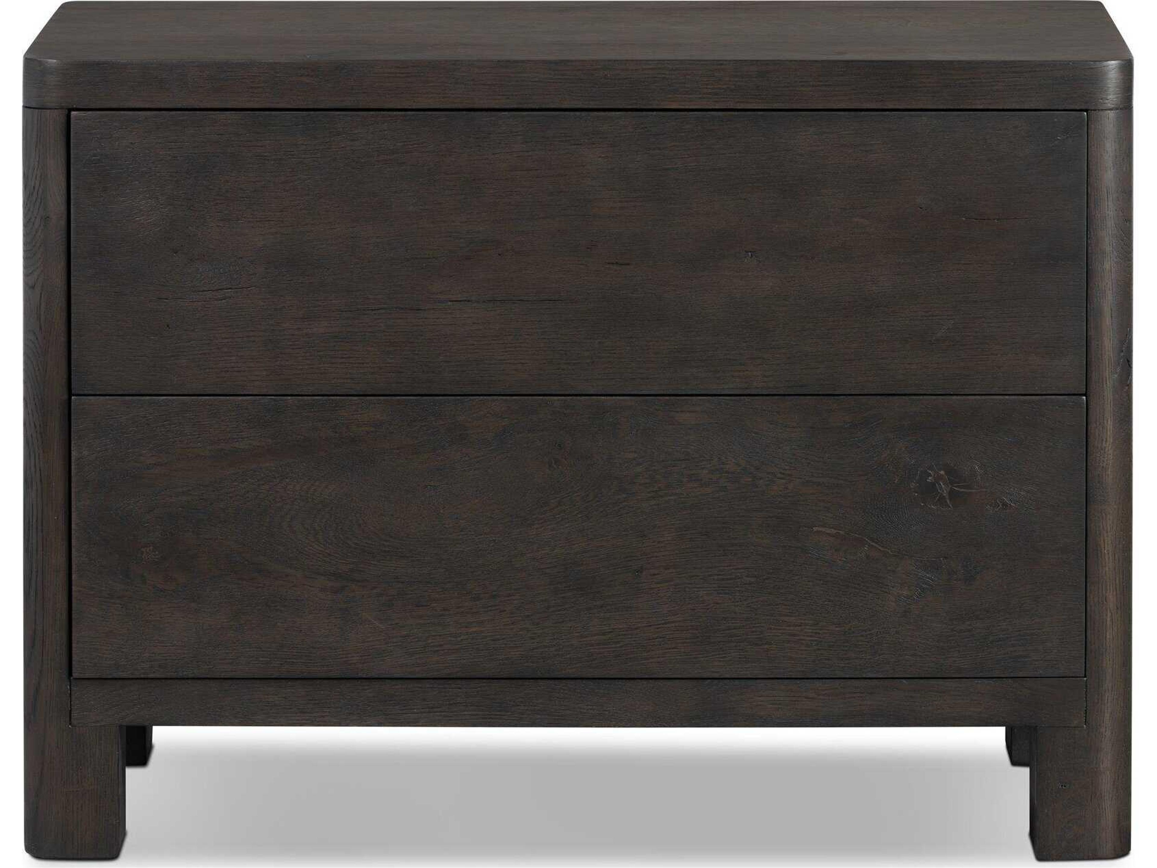 Four Hands Bolton 2-Drawers Oak Wood Nightstand
