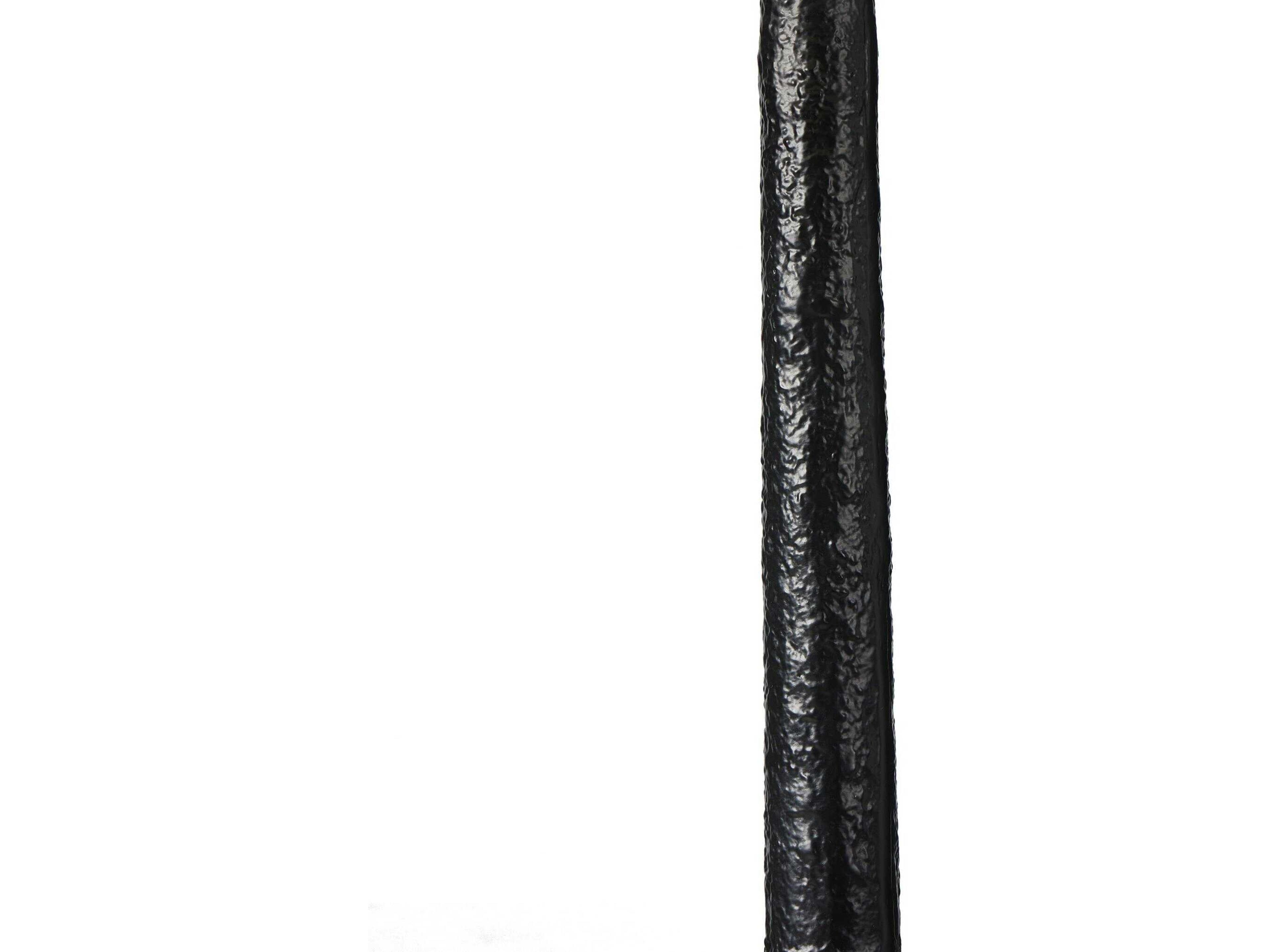 Four Hands Asher Matte Black Cast Aluminum Light Beige Floor Lamp