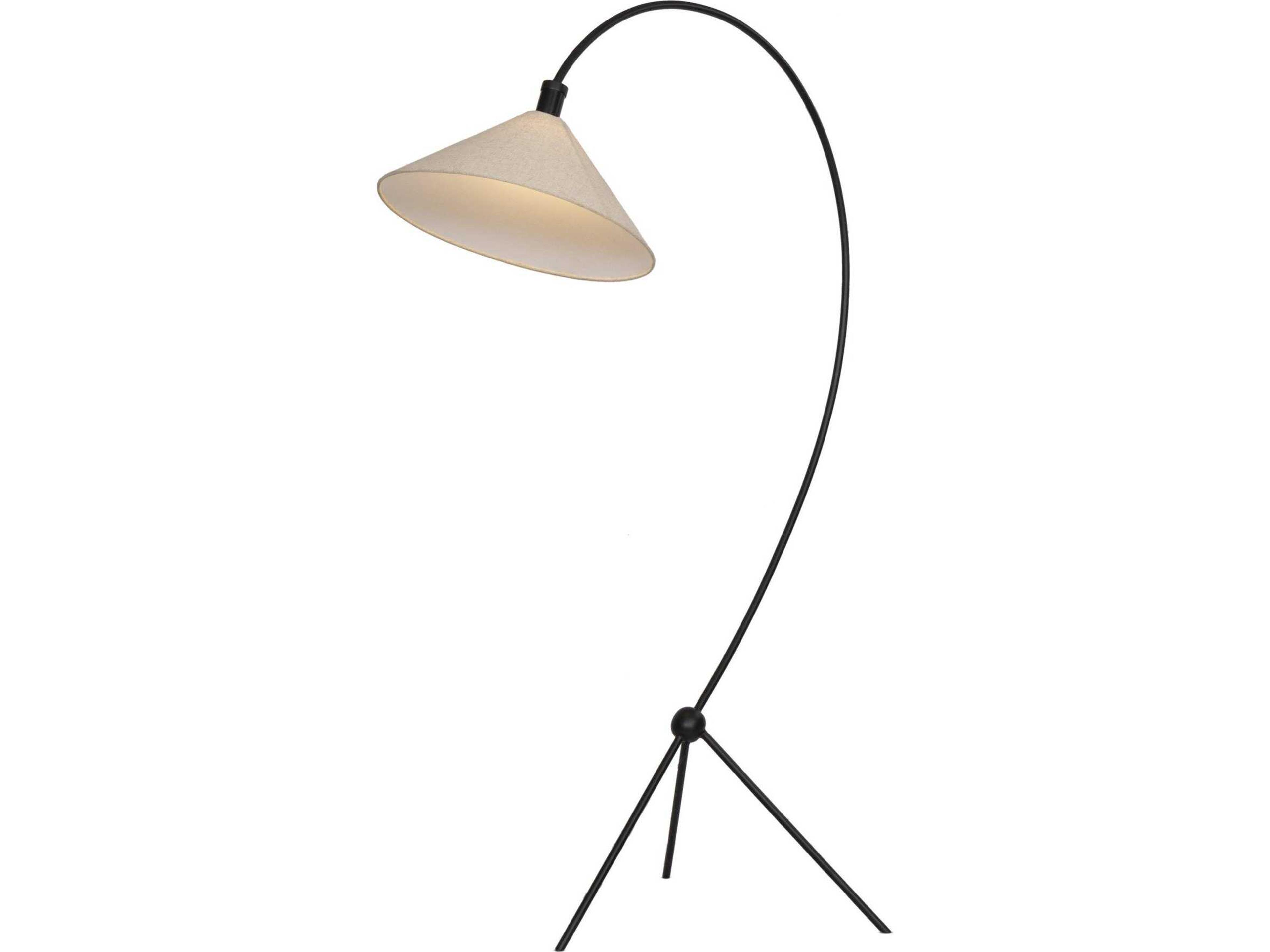 Asher Emile Floor Lamp - Matte Black