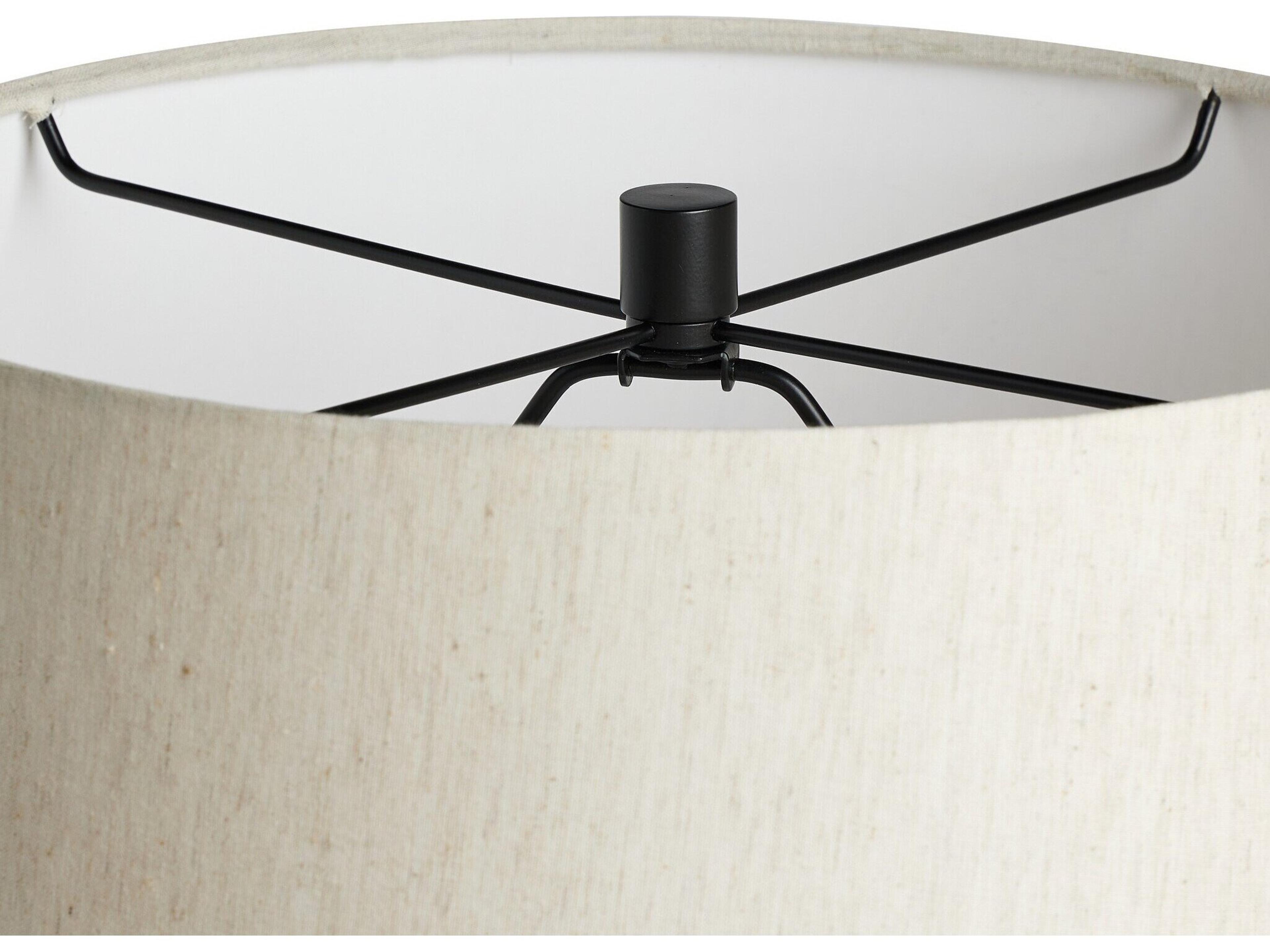 Four Hands Ziggy Table Lamp - Hammered Black Aluminum