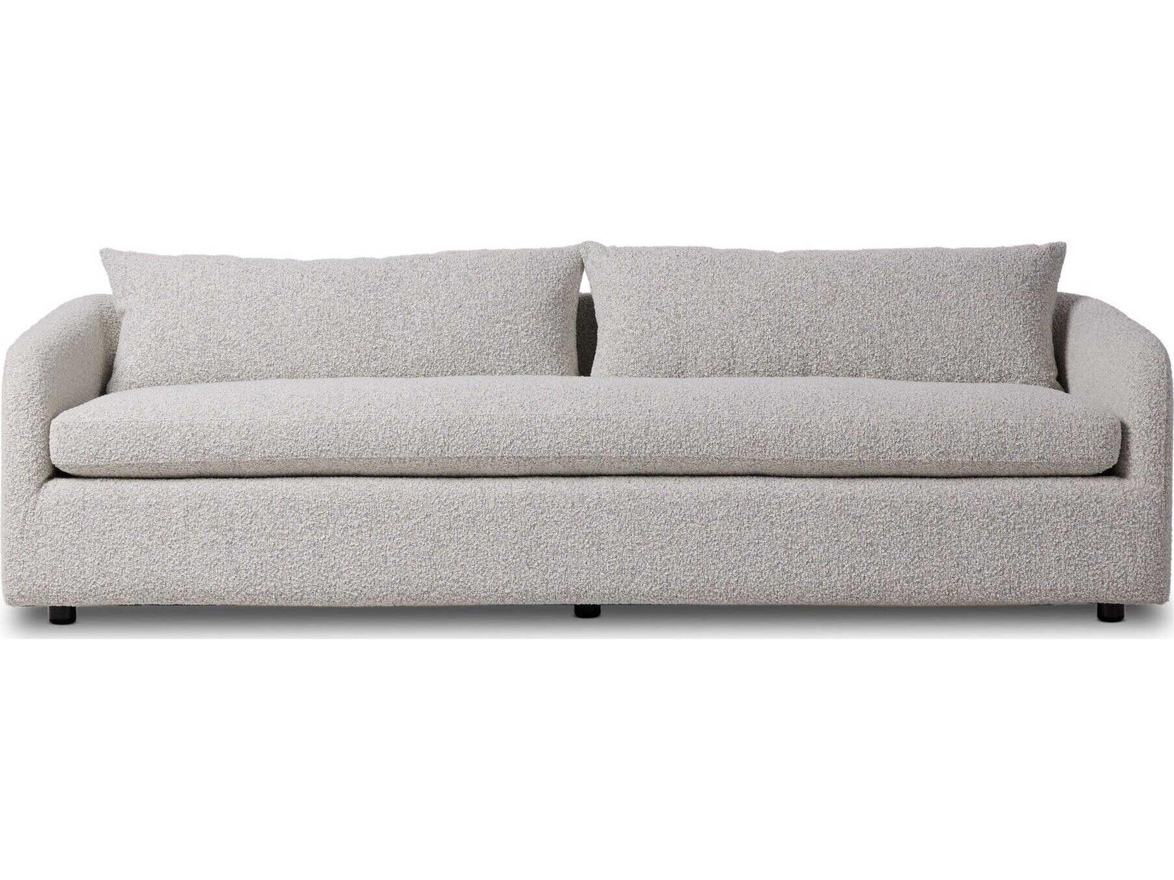Four Hands Kensington Knoll Domino Gray Upholstered Sofa