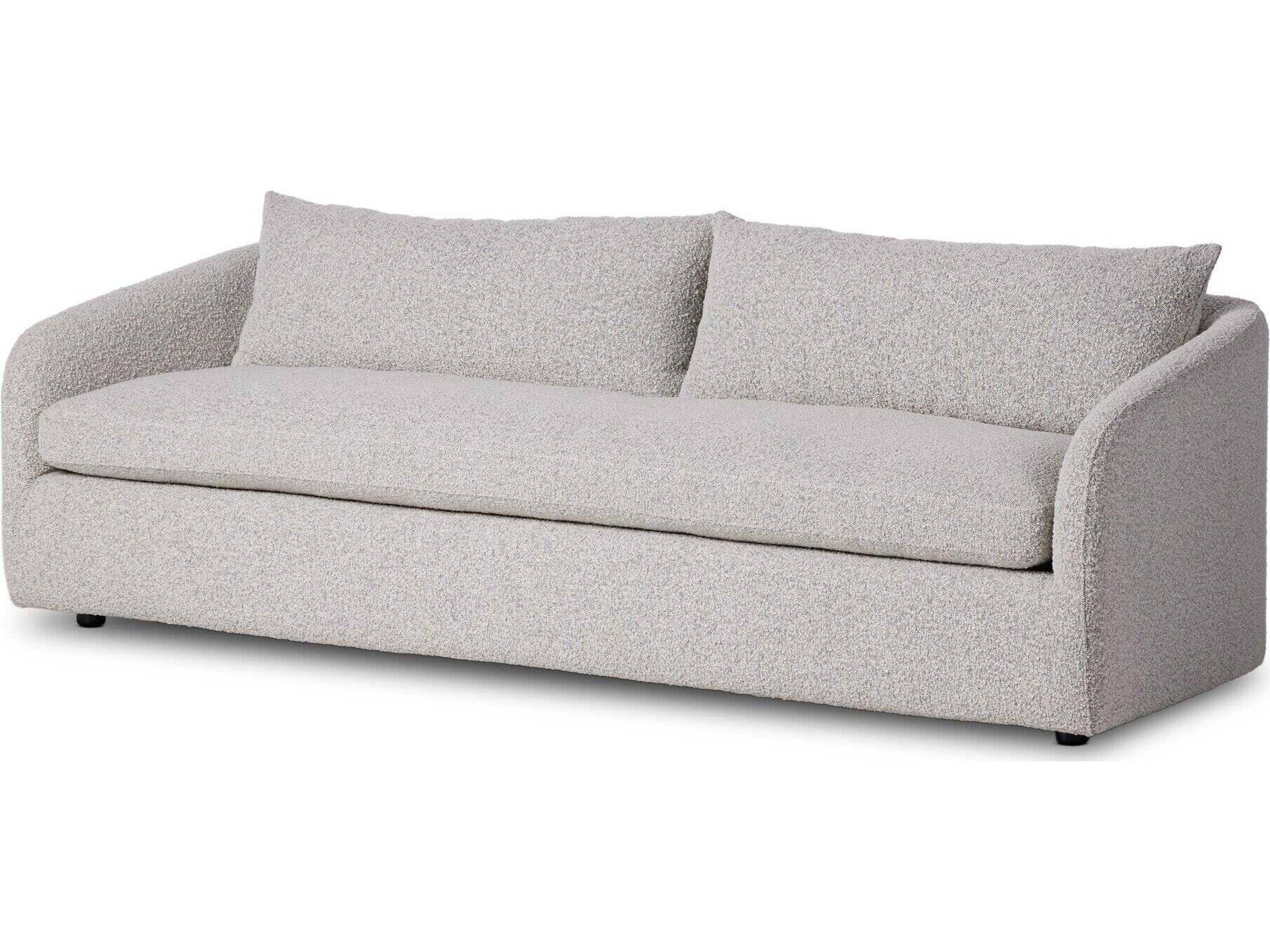 Four Hands Kensington Knoll Domino Gray Upholstered Sofa