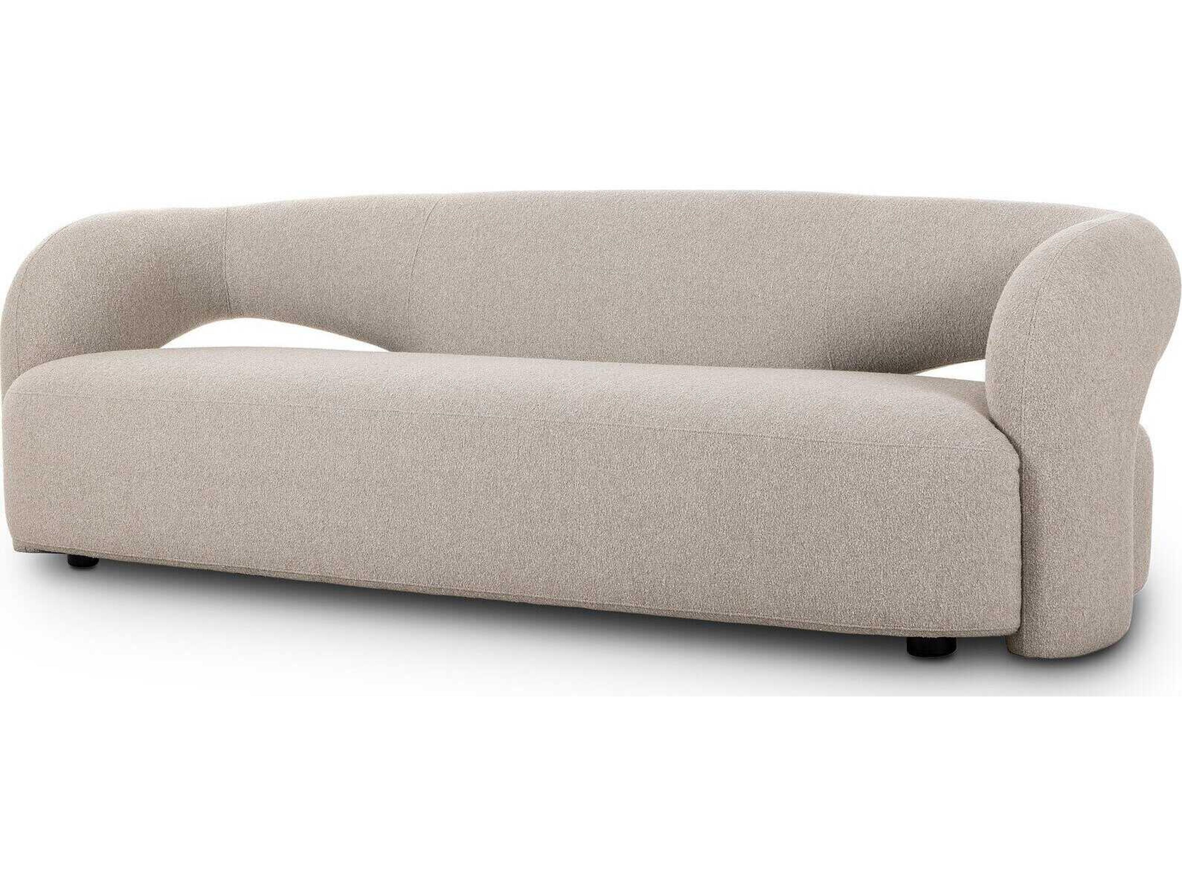 Grayson Crete Pebble Beige Upholstered Sofa