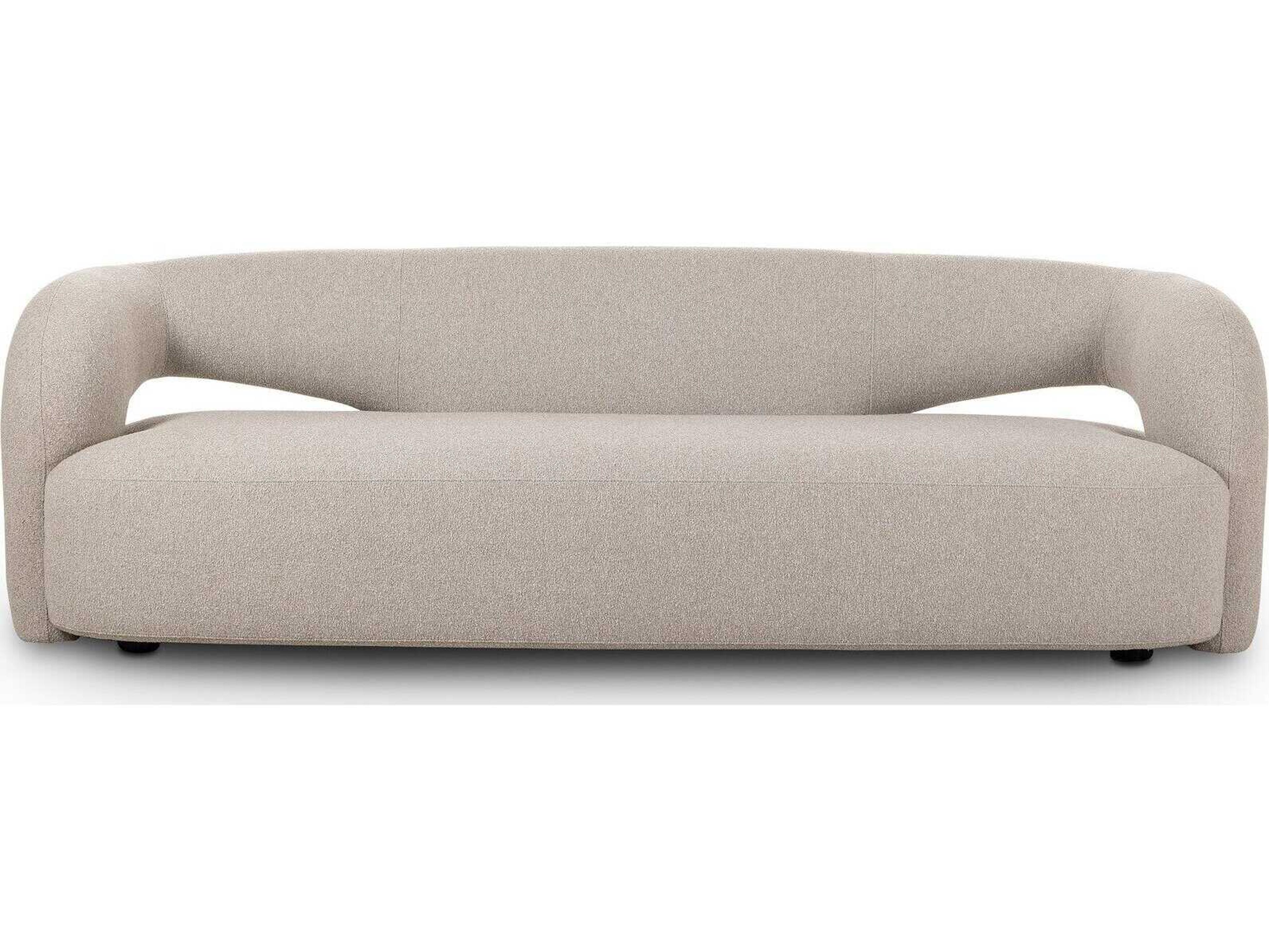 Four Hands Grayson Crete Pebble Beige Upholstered Sofa