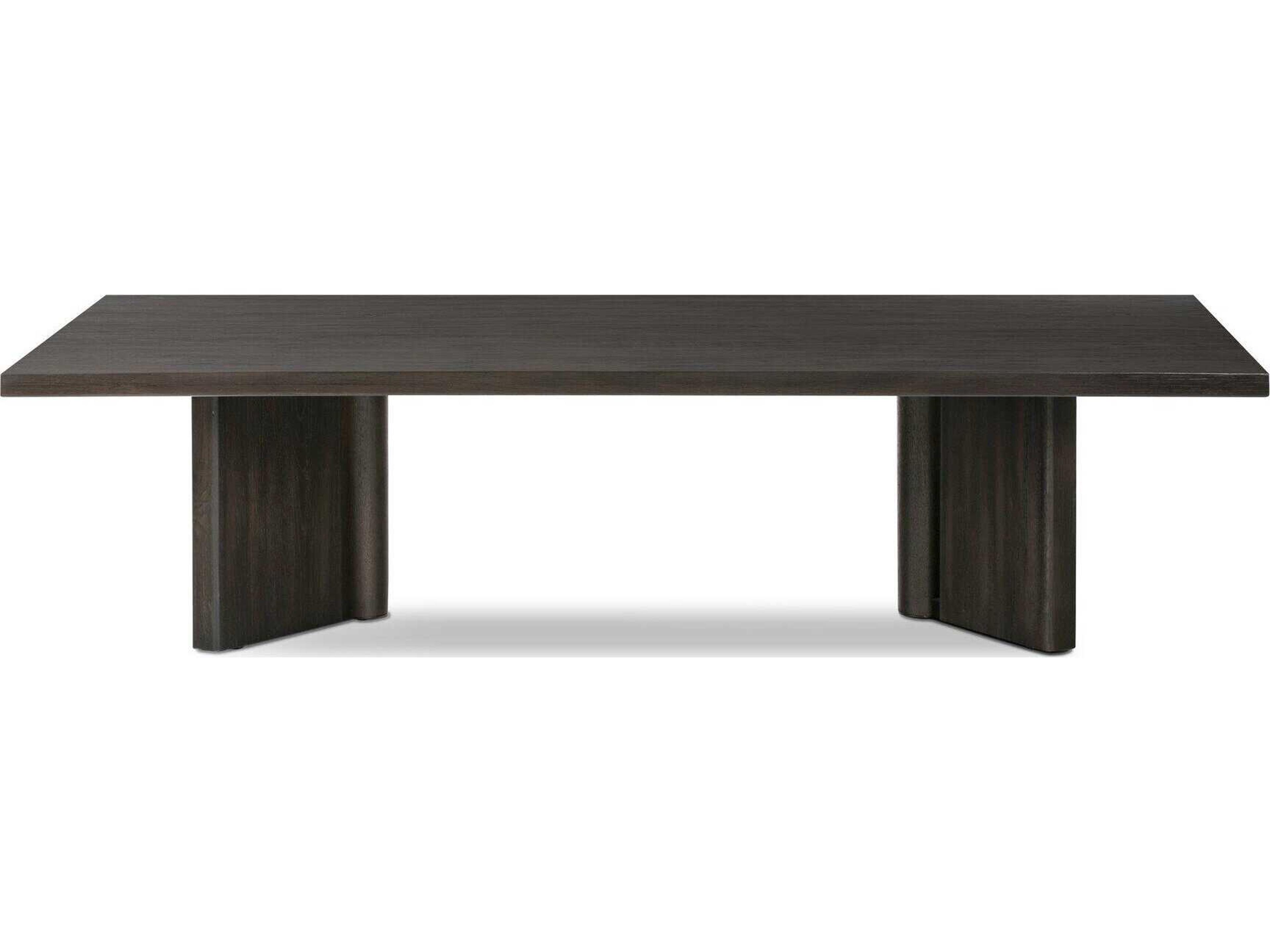 Four Hands Haiden Rectangular Wood Smoked Black Veneer Coffee Table