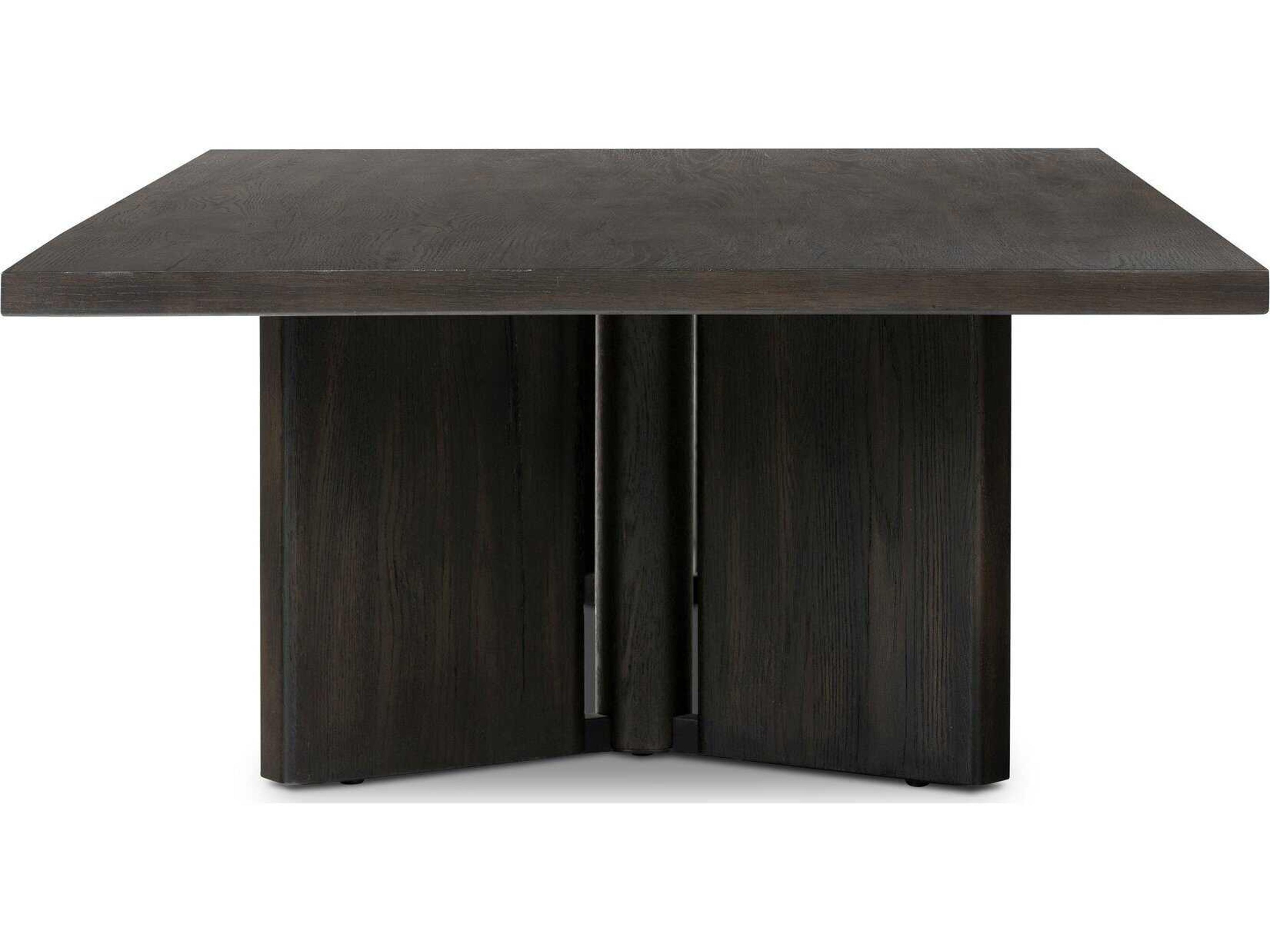 Four Hands Haiden Rectangular Wood Smoked Black Veneer Coffee Table