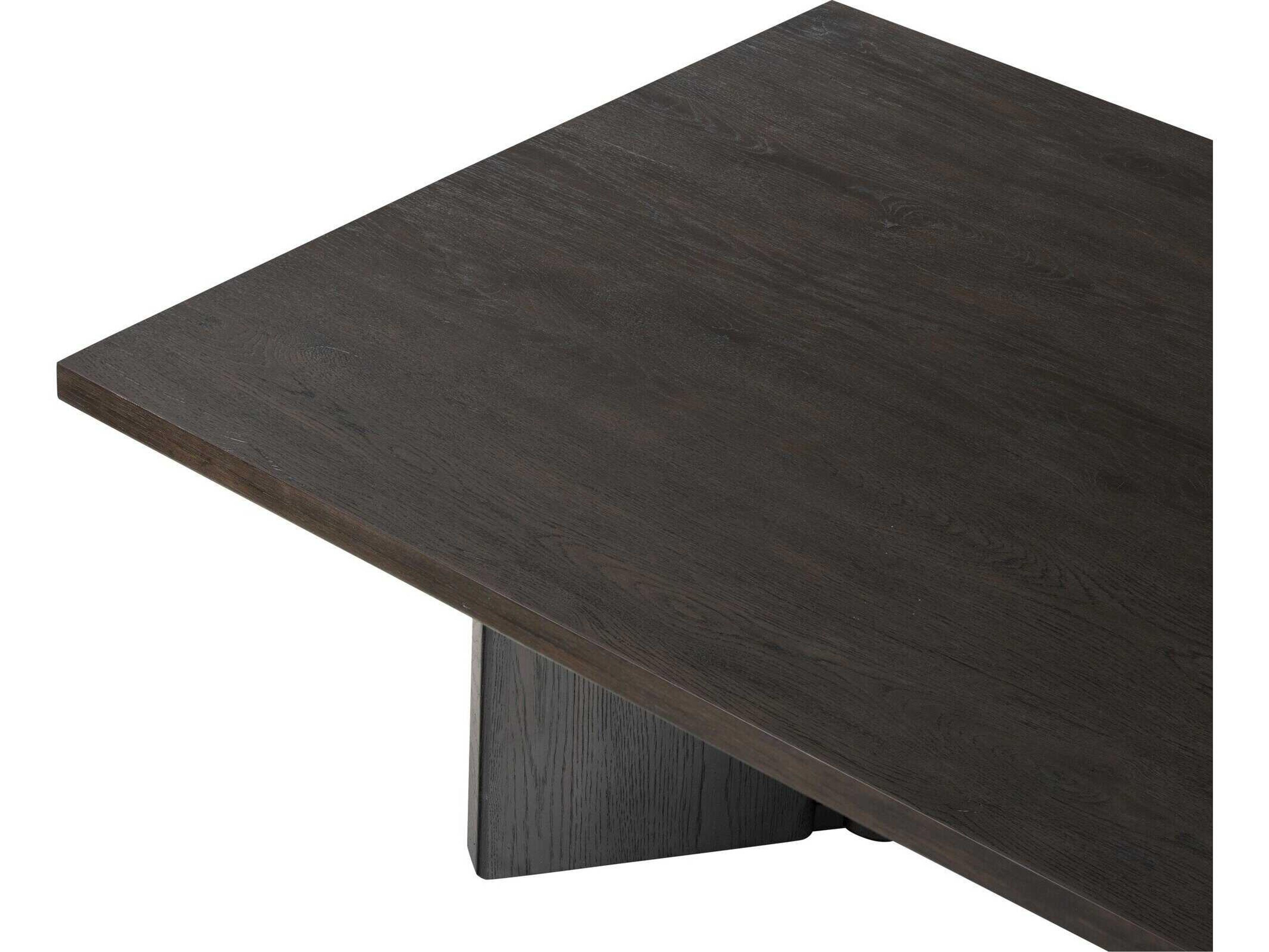 Four Hands Haiden Rectangular Wood Smoked Black Veneer Coffee Table