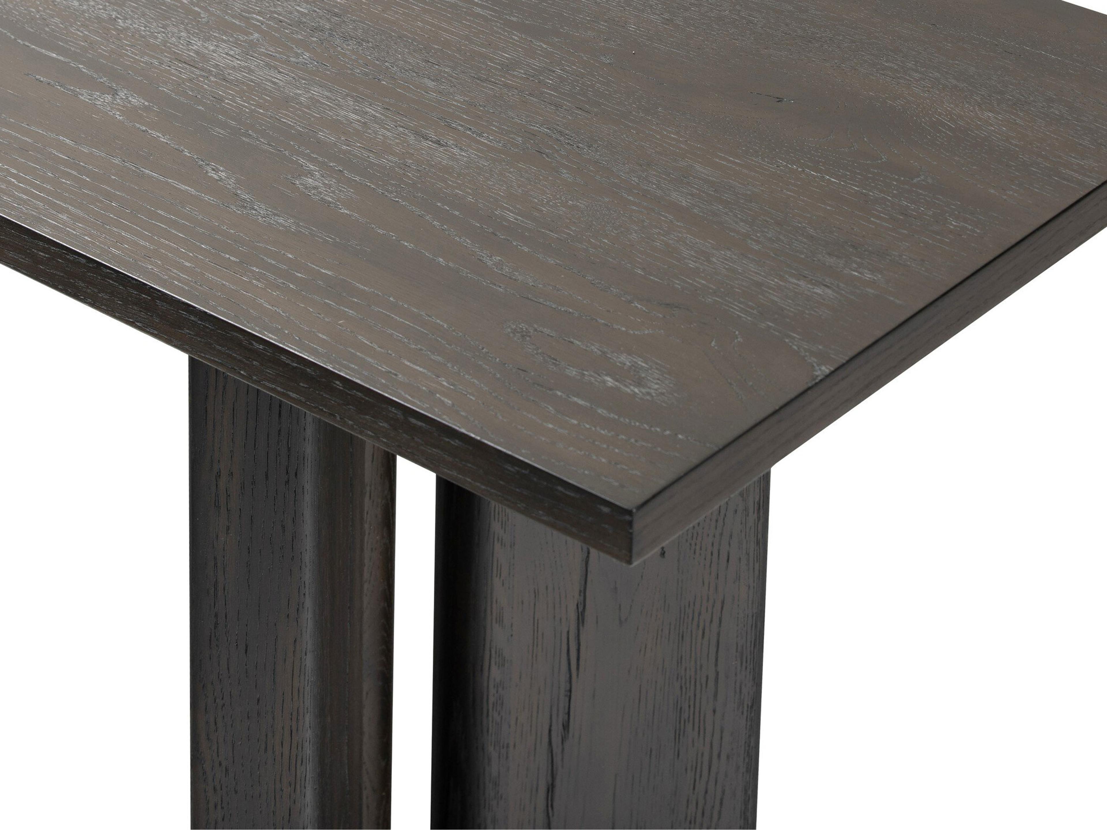 Four Hands Haiden Rectangular Wood Smoked Black Veneer Console Table