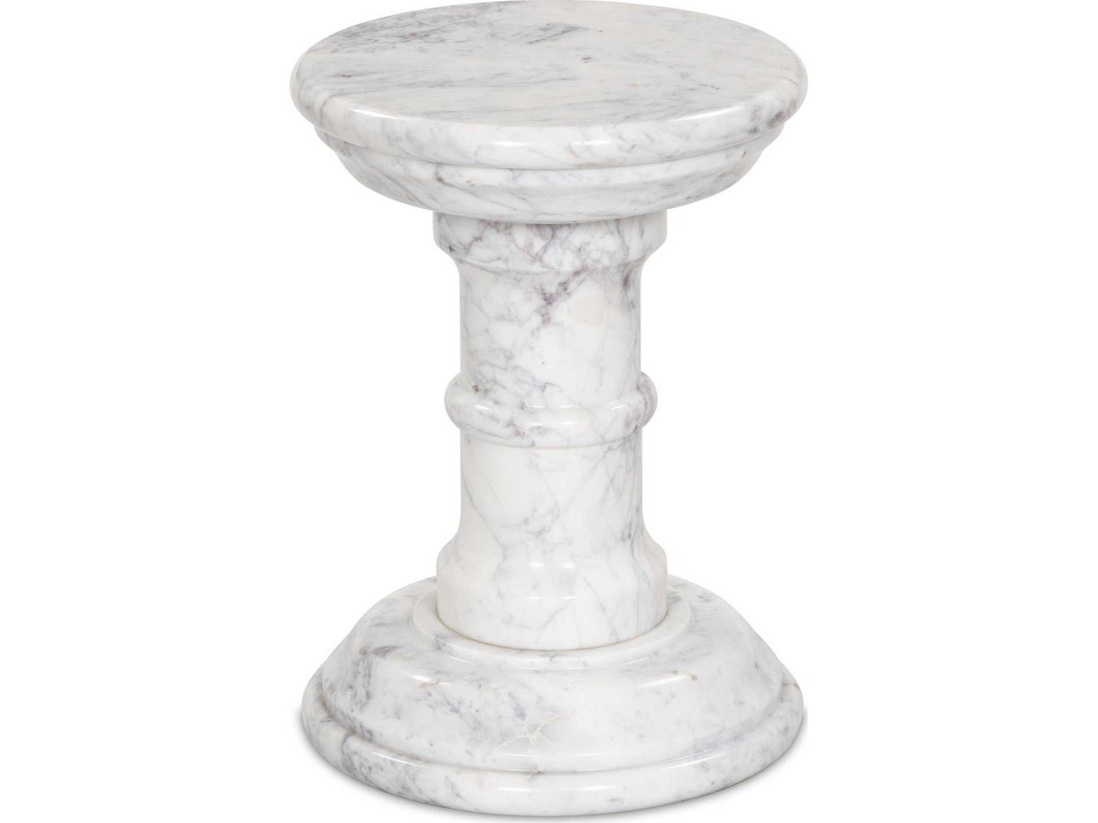 Marlow Cyprus Round Marble End Table