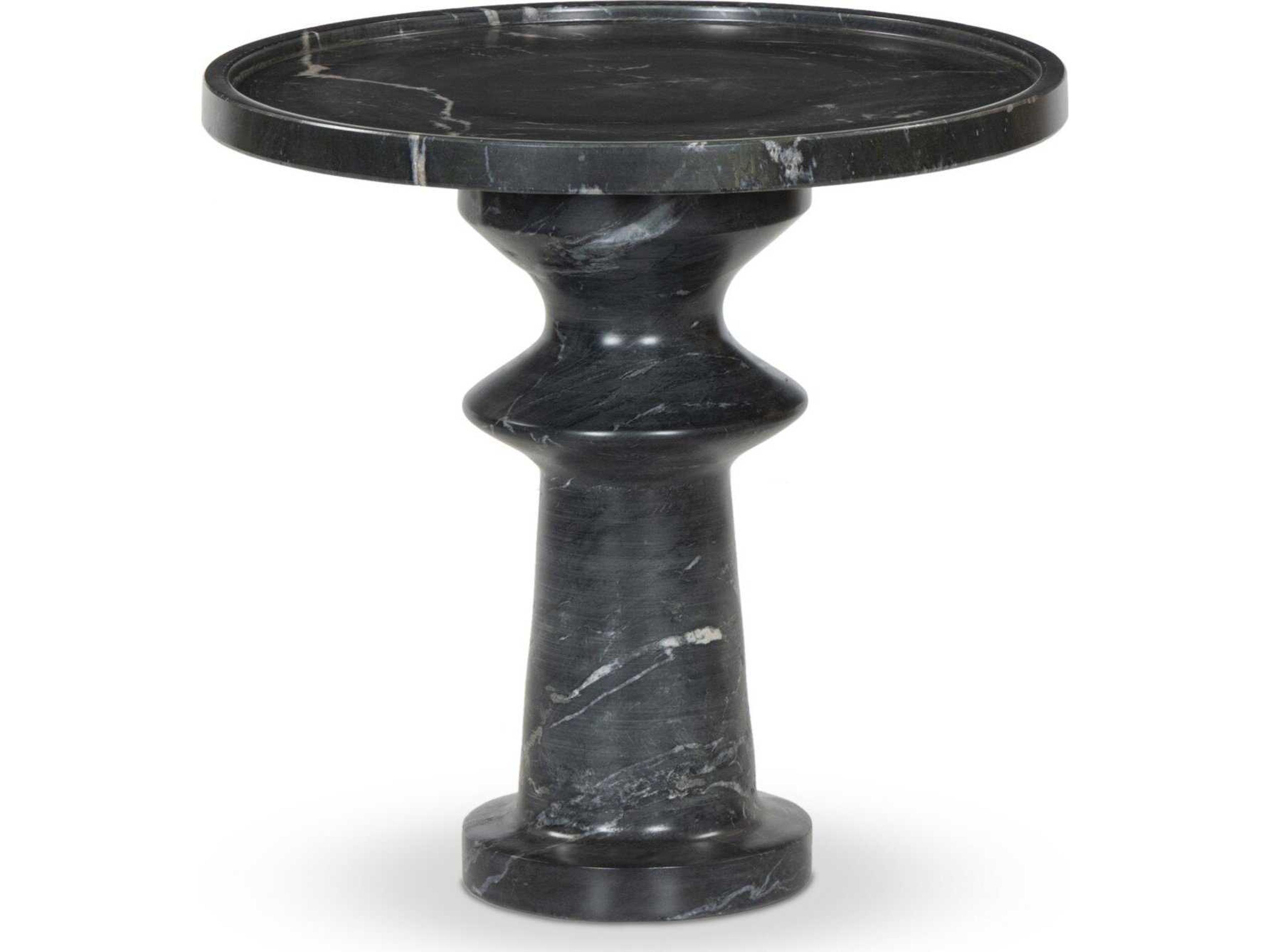 Marlow Skylar Round Marble End Table
