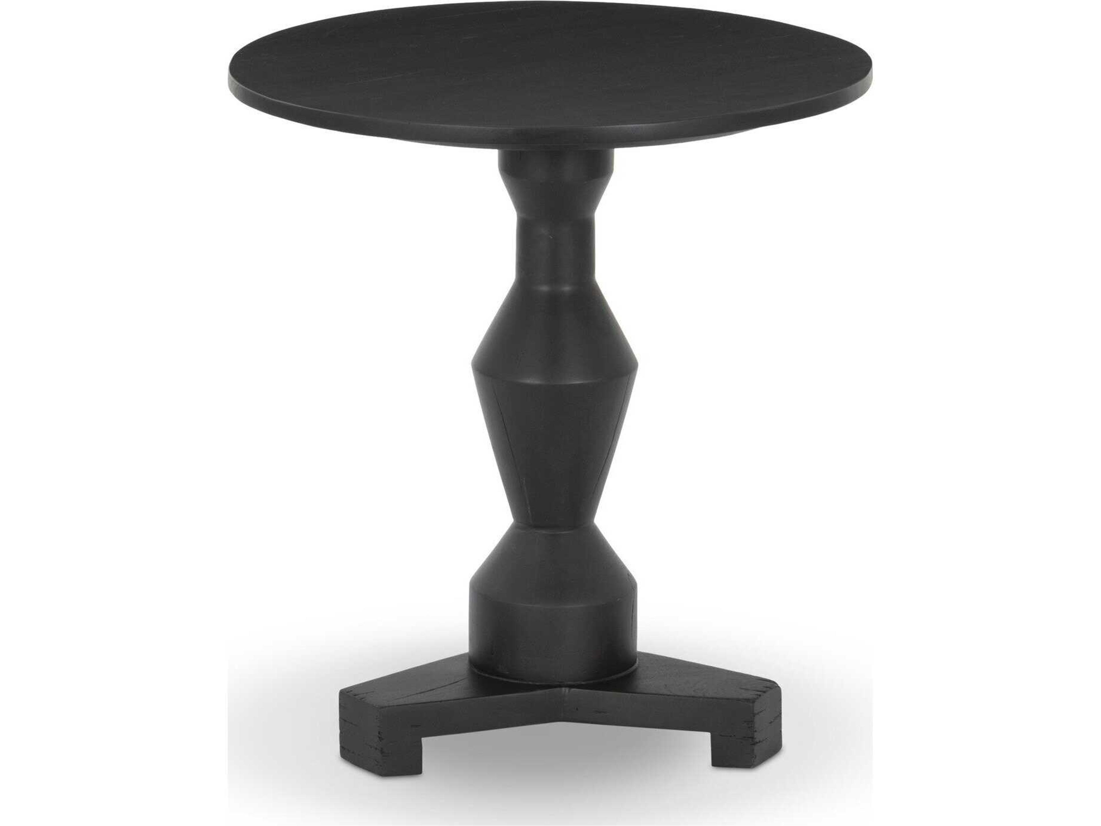 Four Hands Harmon Rivi Round Wood End Table