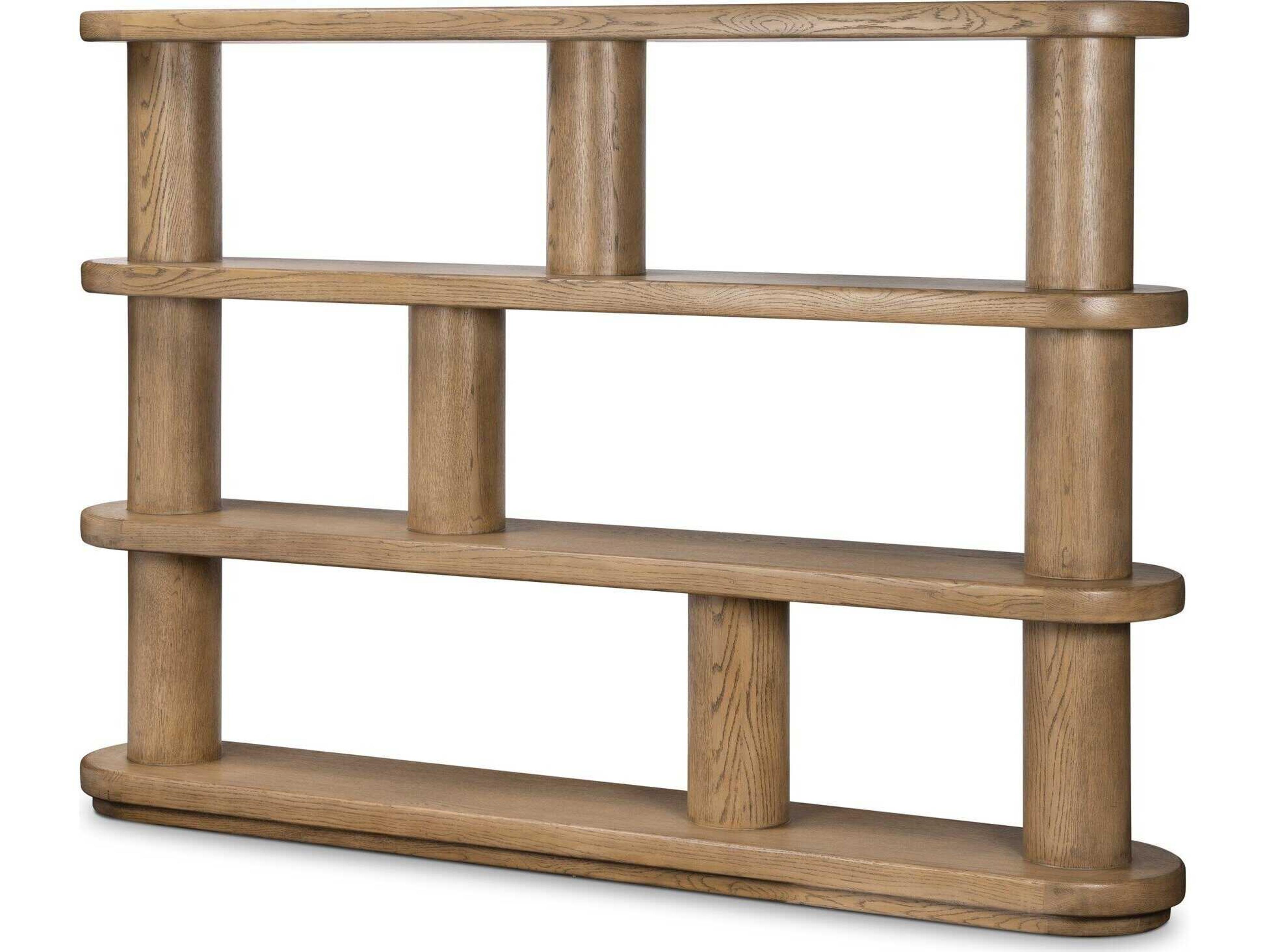 Bolton Smoked Oak Veneer Bookcase